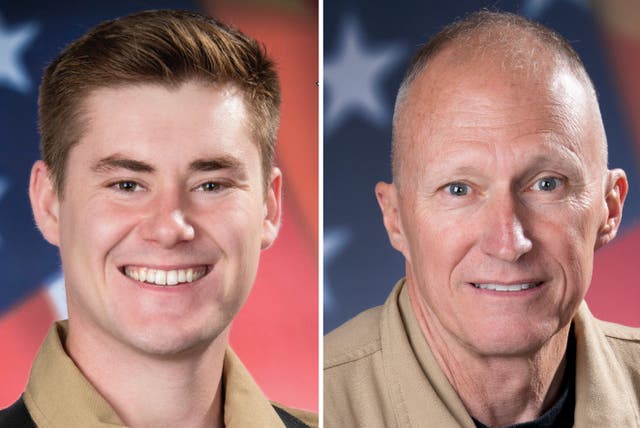 <p>Trooper Hunter R. Bennett and pilot Robert Bruce Skankey were killed in the helicopter crash</p>