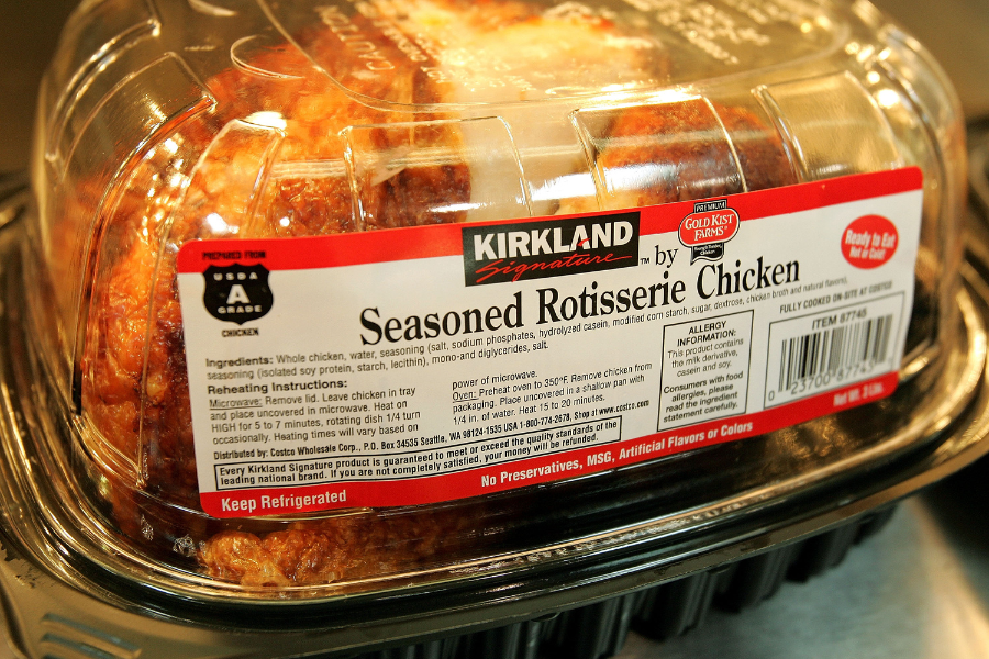 Costco’s rotisserie chicken faces a class-action suit over alleged salmonella at its Fremont, Nebraska, plant, citing a December Farm Forward safety study