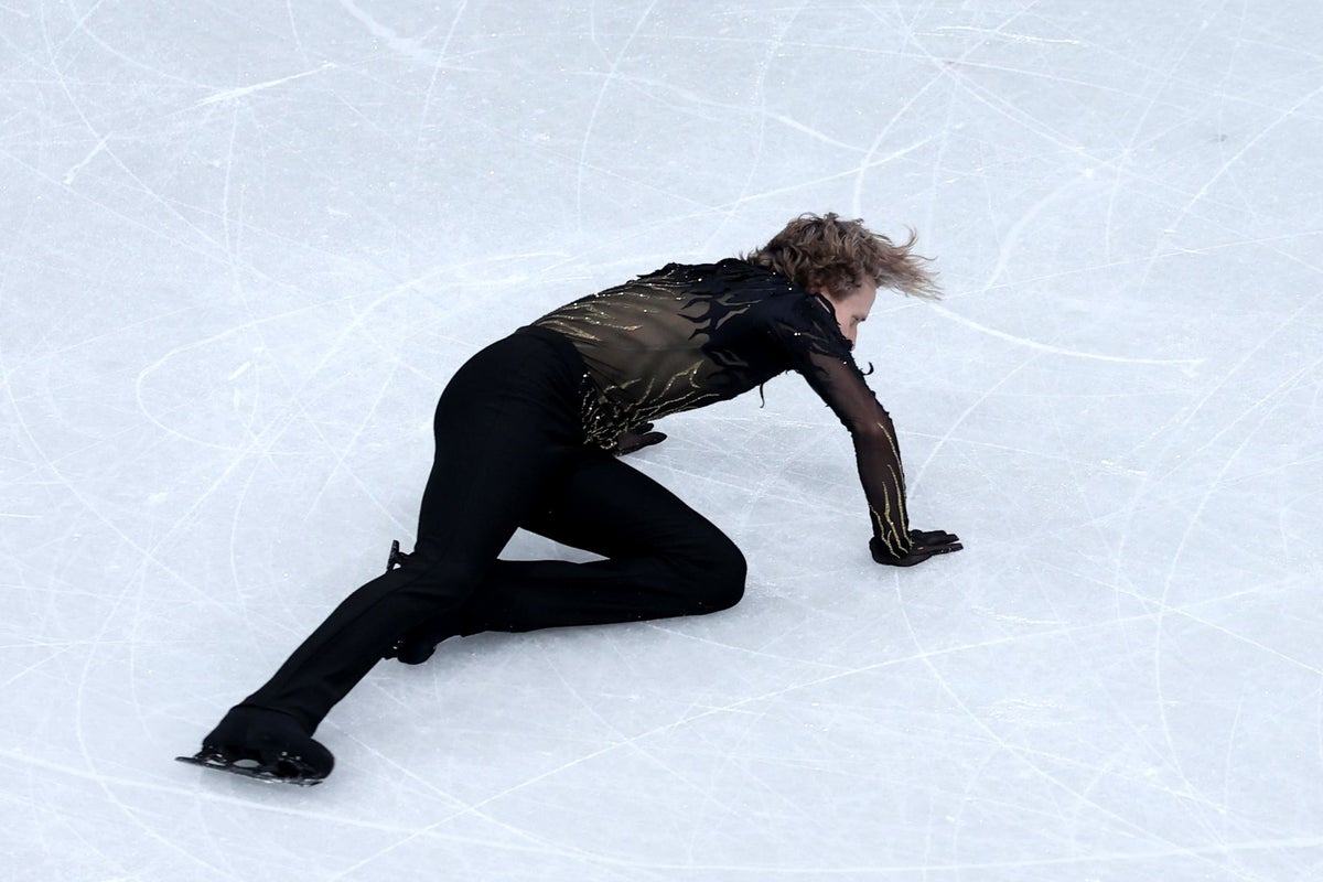 ‘Quad God’ falls to earth as Mikhail Shaidorov wins gold in figure skating drama