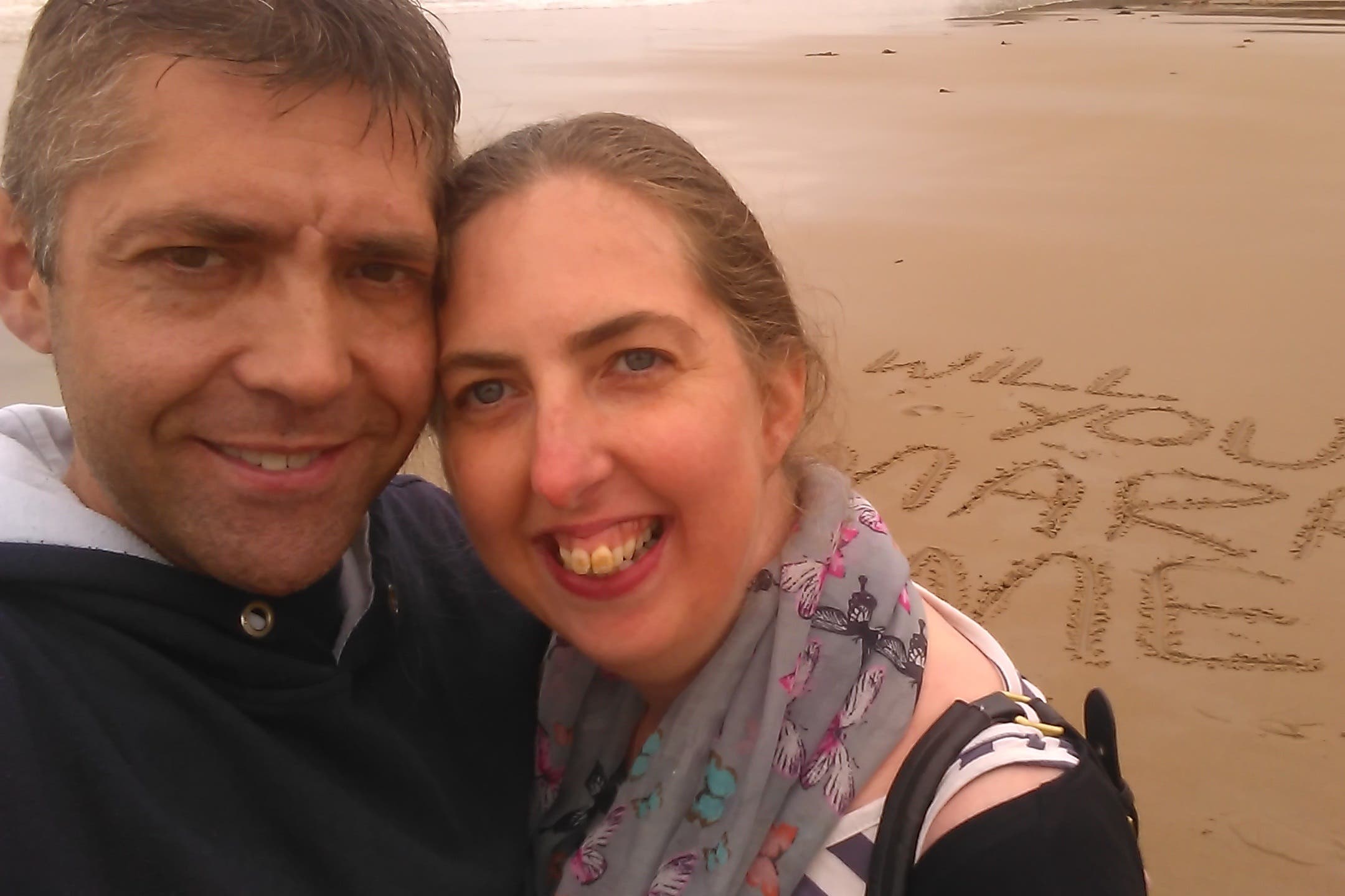 Richard and Wendy Caulkin have both had their lives saved by organ transplants (NHSBT/PA)