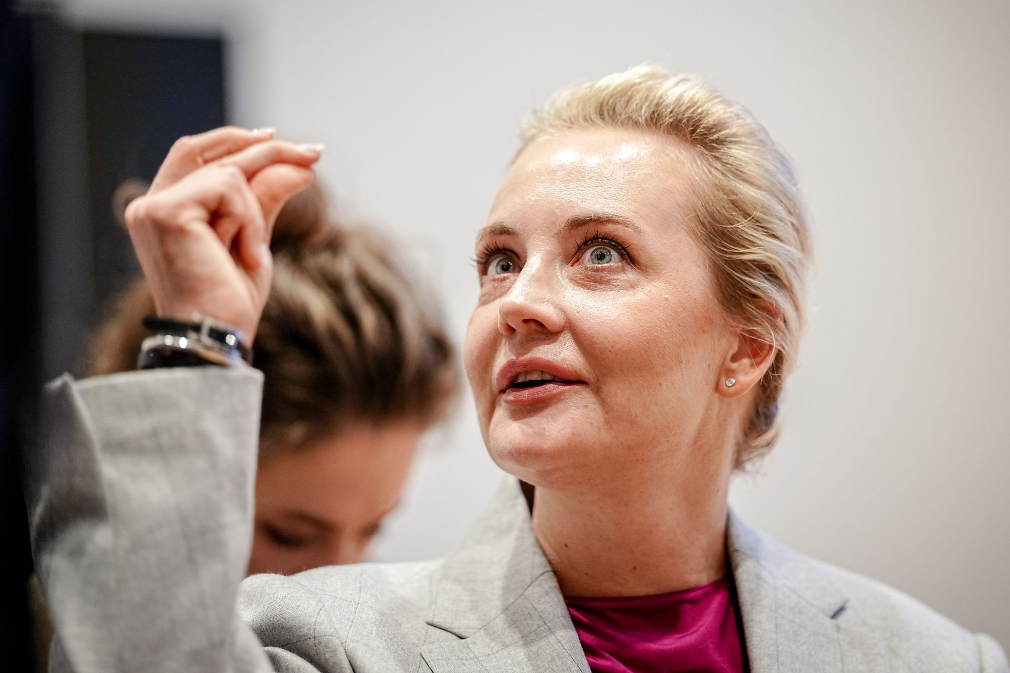 A viúva de Navalny, Yulia Navalnaya, em Munique