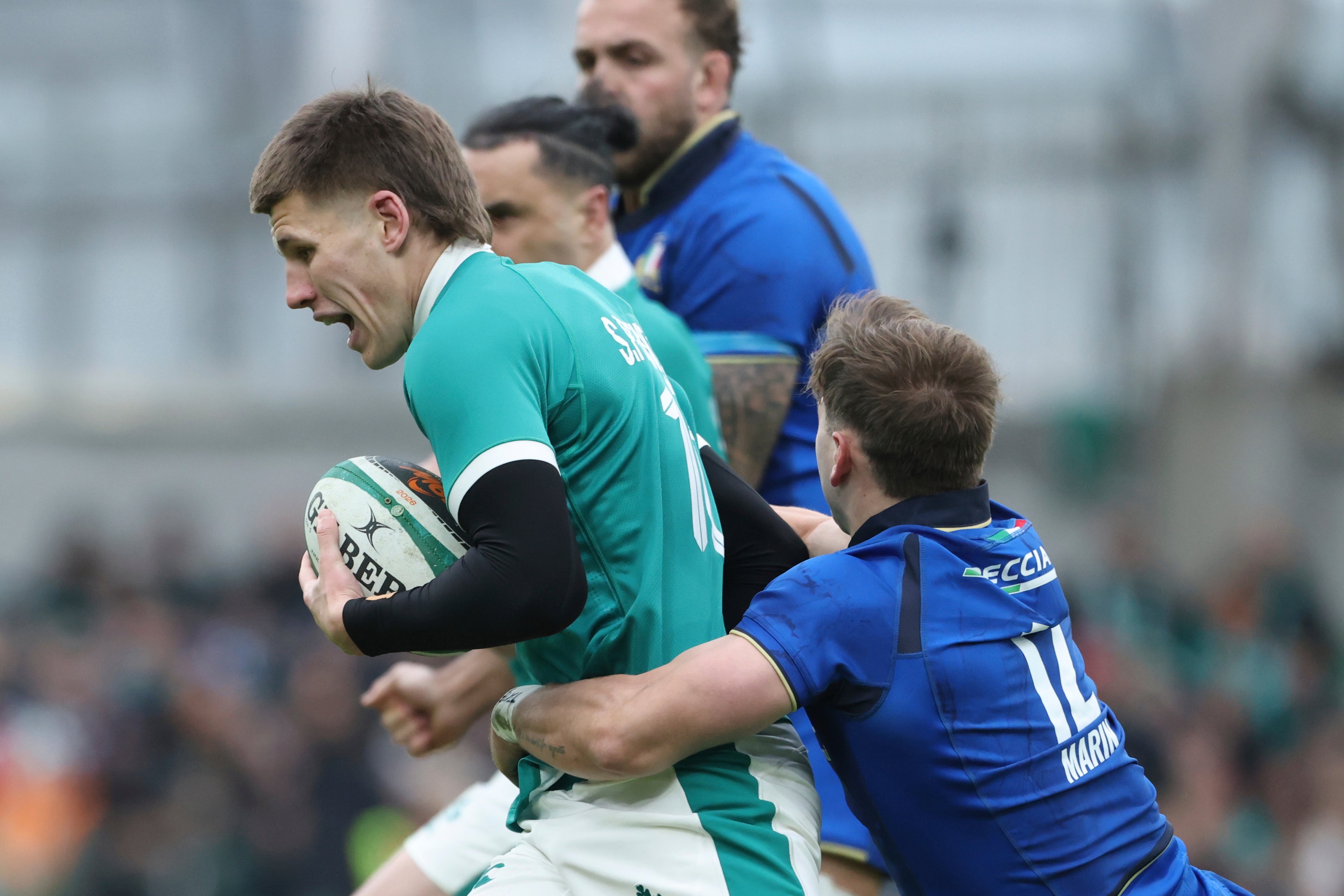 <p>Sam Prendergast endured another outing to forget in Dublin</p>