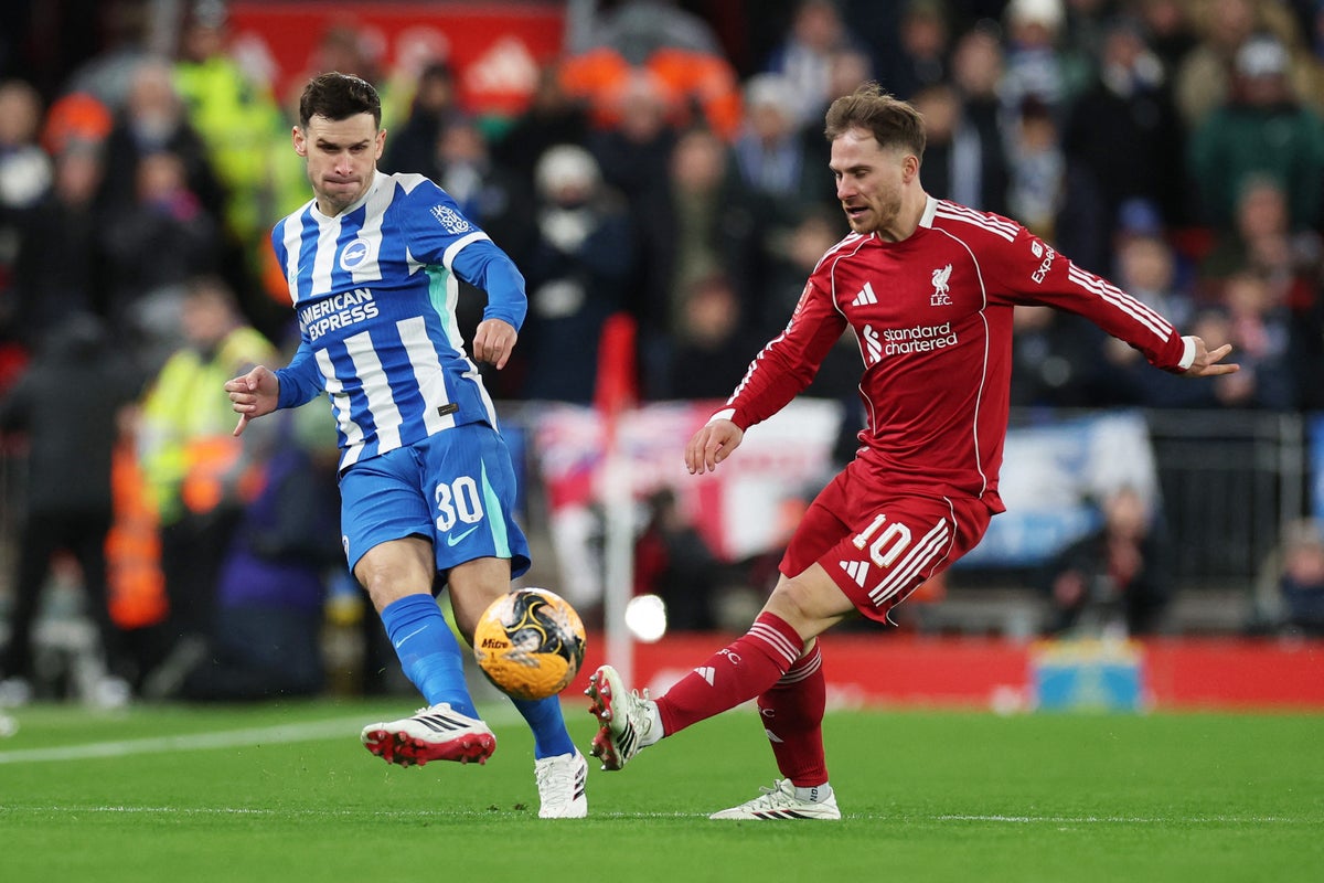 Liverpool vs Brighton live: Reds take on Premier League rivals in enticing FA Cup clash