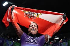 Janine Flock slides into history to write unlikely Winter Olympics redemption tale