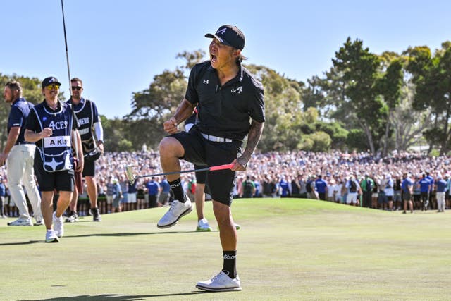<p>Anthony Kim claimed a sensational win in Adelaide</p>