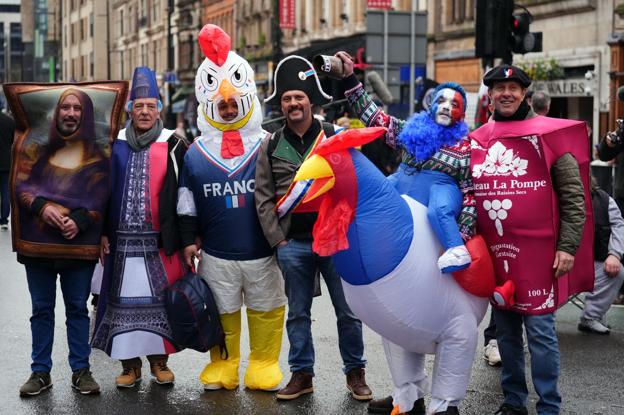 <p>France fans are out in force in Cardiff</p>