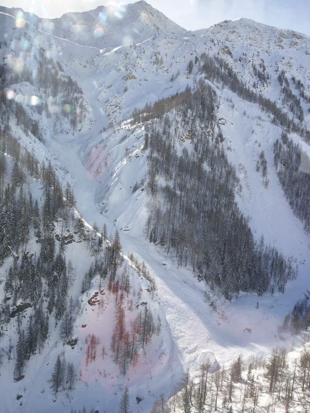 <p>At least three skiers were caught in the Sunday morning avalanche</p>