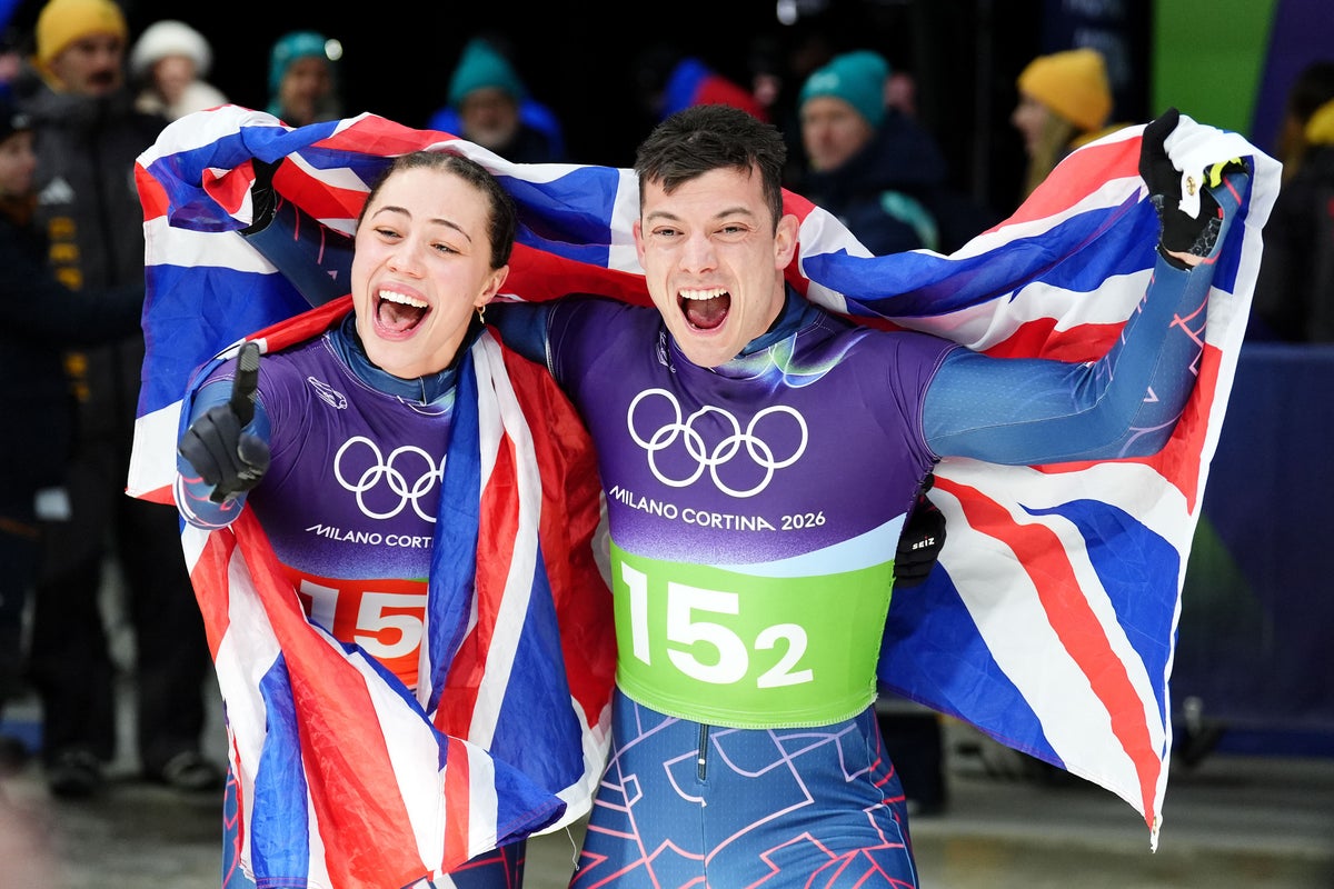 Great Britain’s Matt Weston and Tabby Stoecker claim mixed team skeleton gold