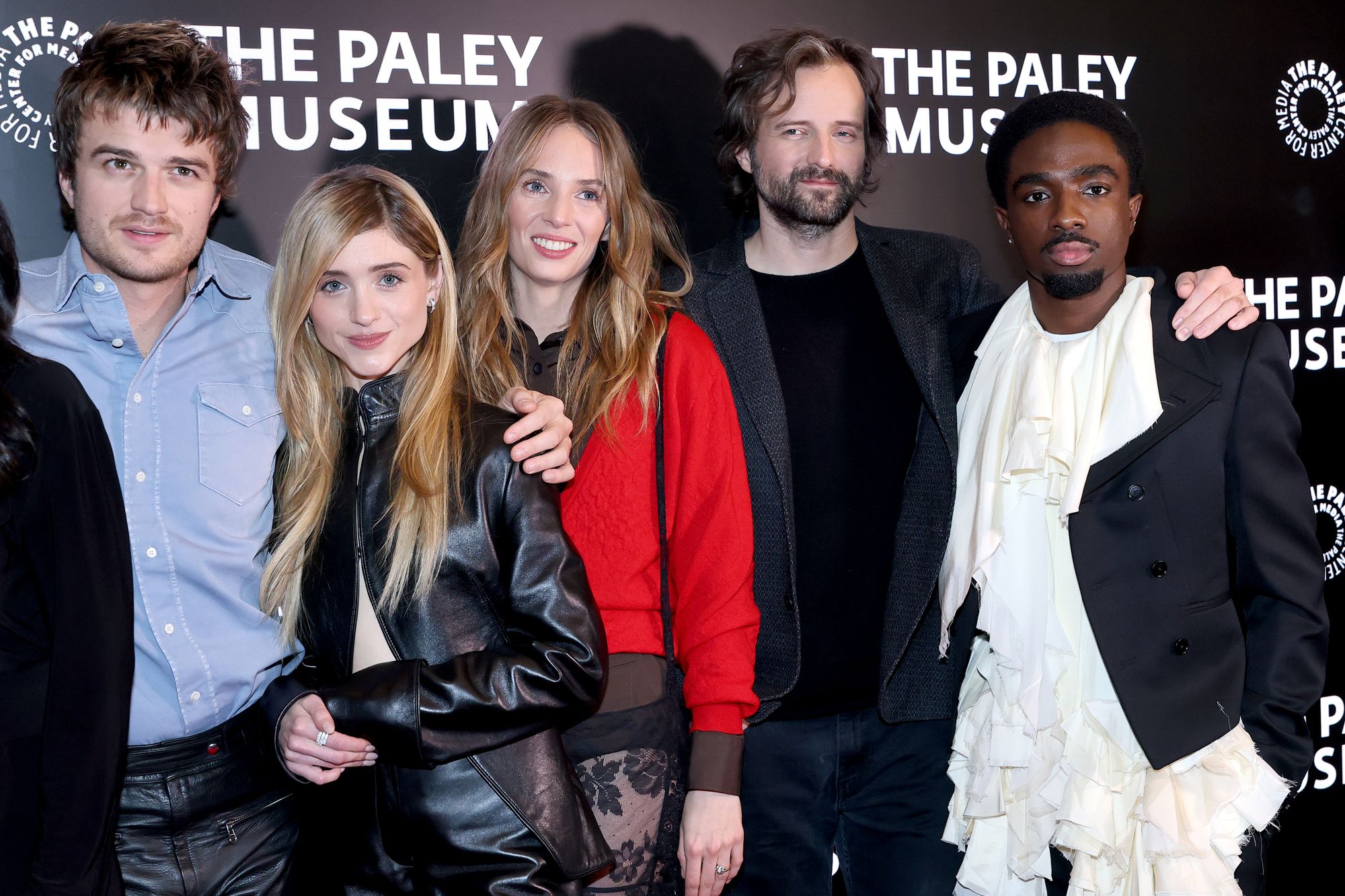 <p>The cast of 'Stranger Things' was seen reuniting at castmate Maya Hawke's wedding on Valentine's Day</p>