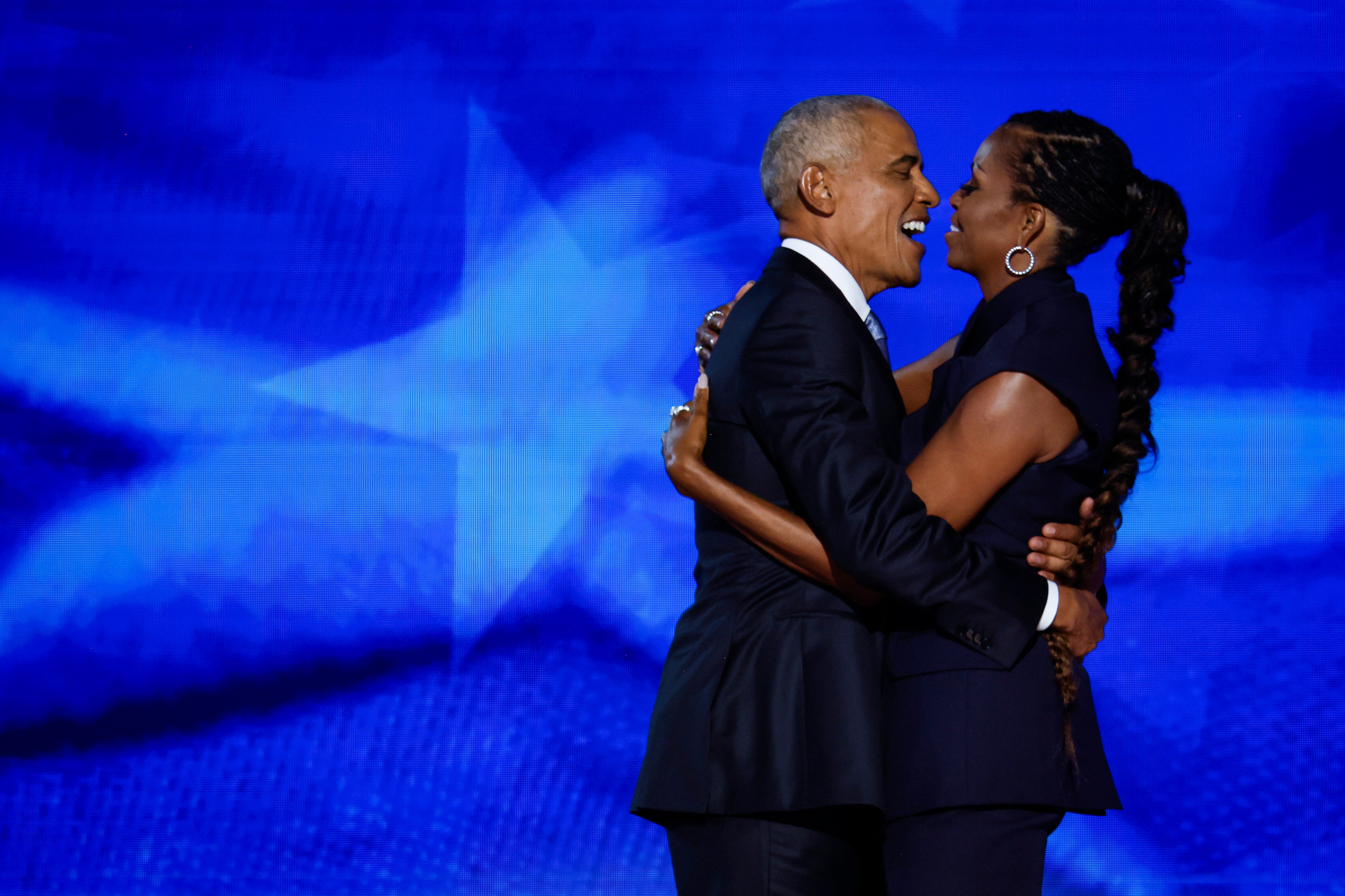 Michelle and Barack Obama shared Valentine's Day tributes to each other amid the fallout of a racist video about them posted on the White House's official social media account