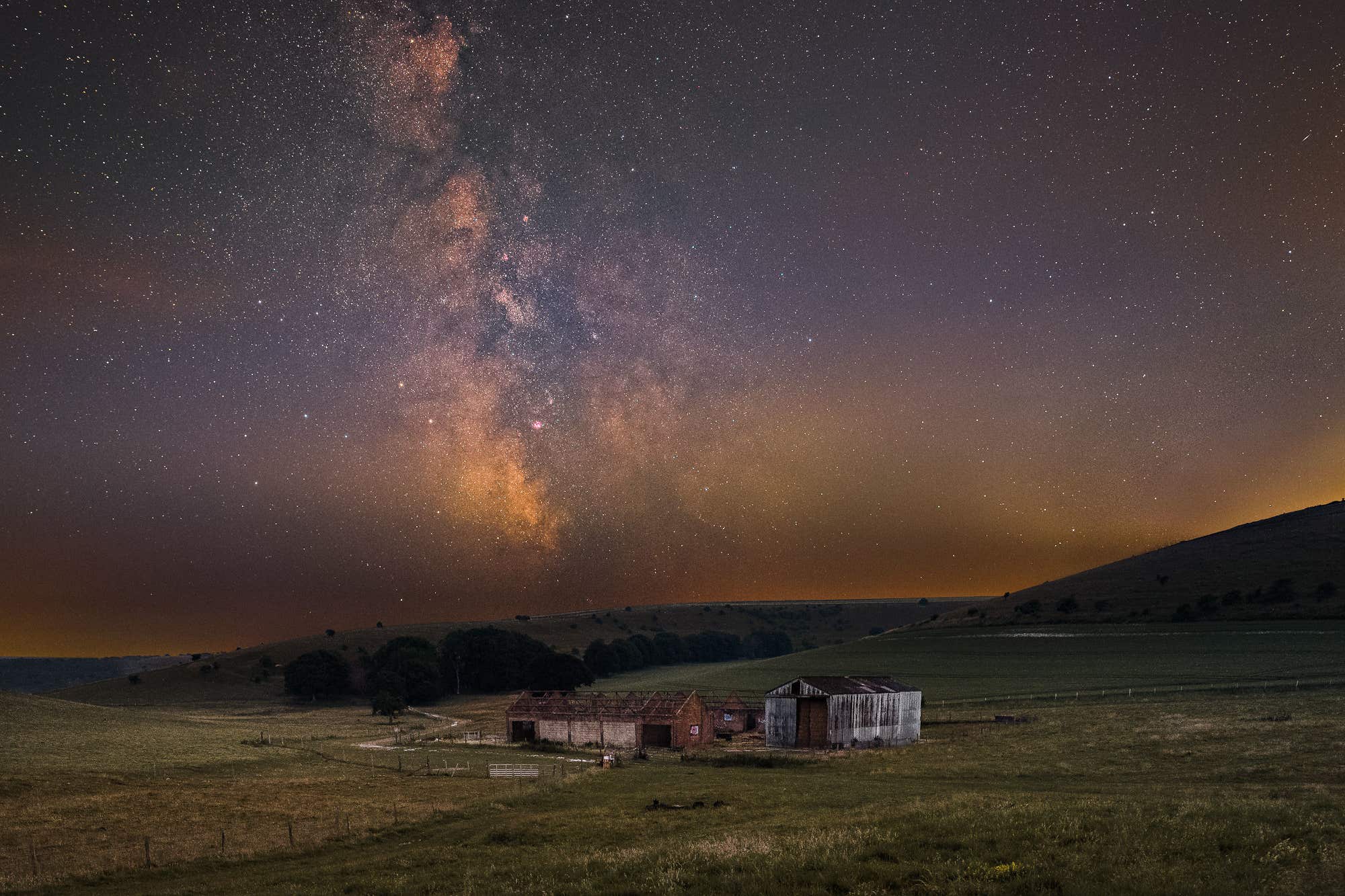 Ancient Light taken by Michael Steven Harris, which was the winner of the South Downs dark skies photography competition (Michael Steven Harris/South Downs National Park/PA)