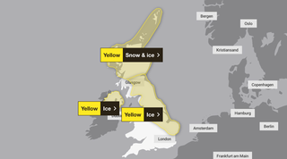 Met Office issues fresh snow and ice weather warnings for large parts ...