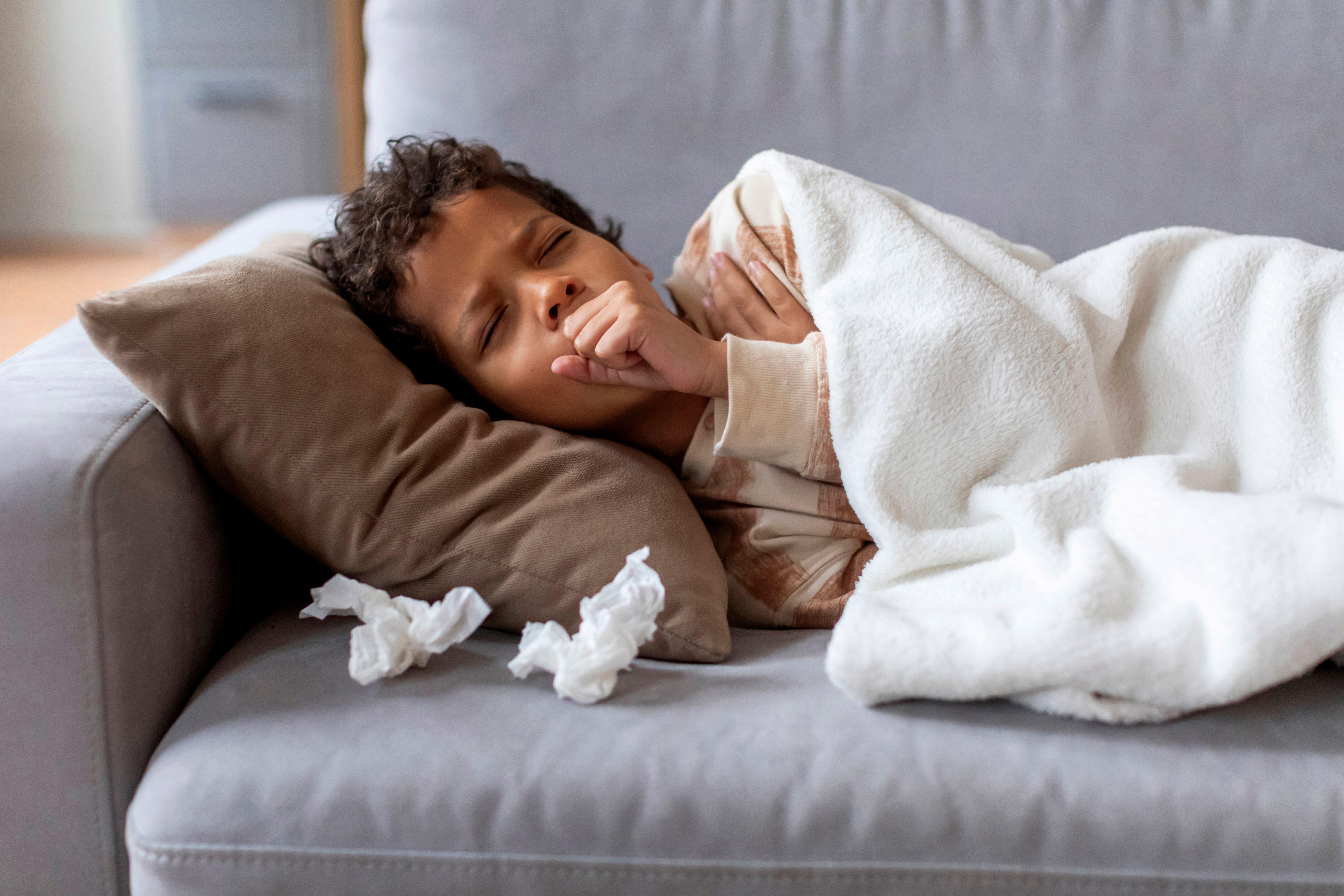 A cough and cold are early symptoms of measles.