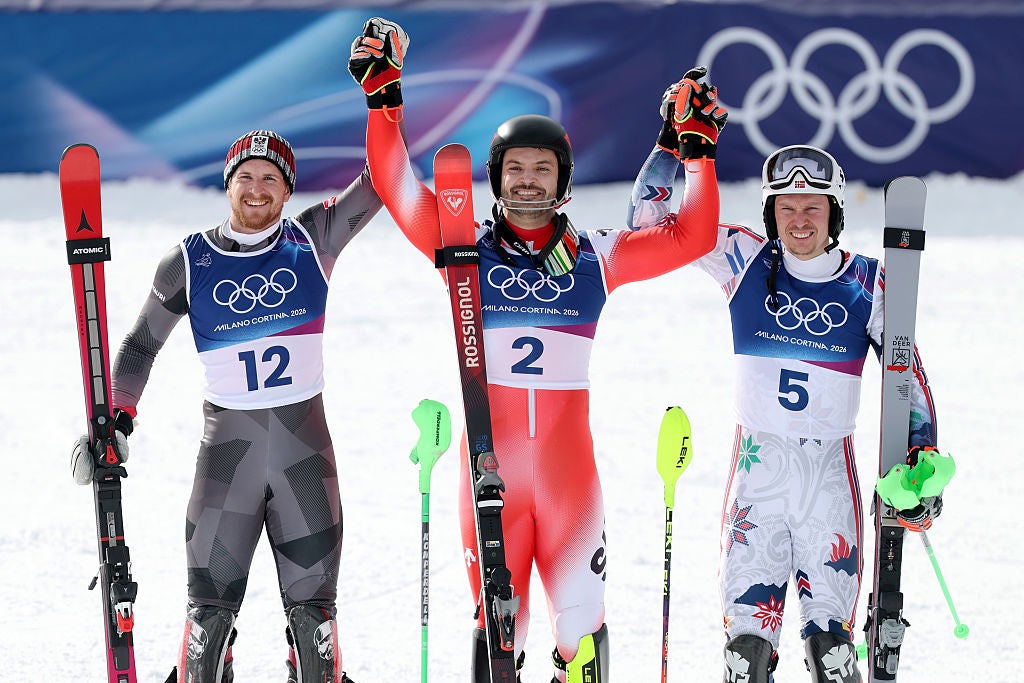 Loic Meillard has now won the world-Olympic double in slalom