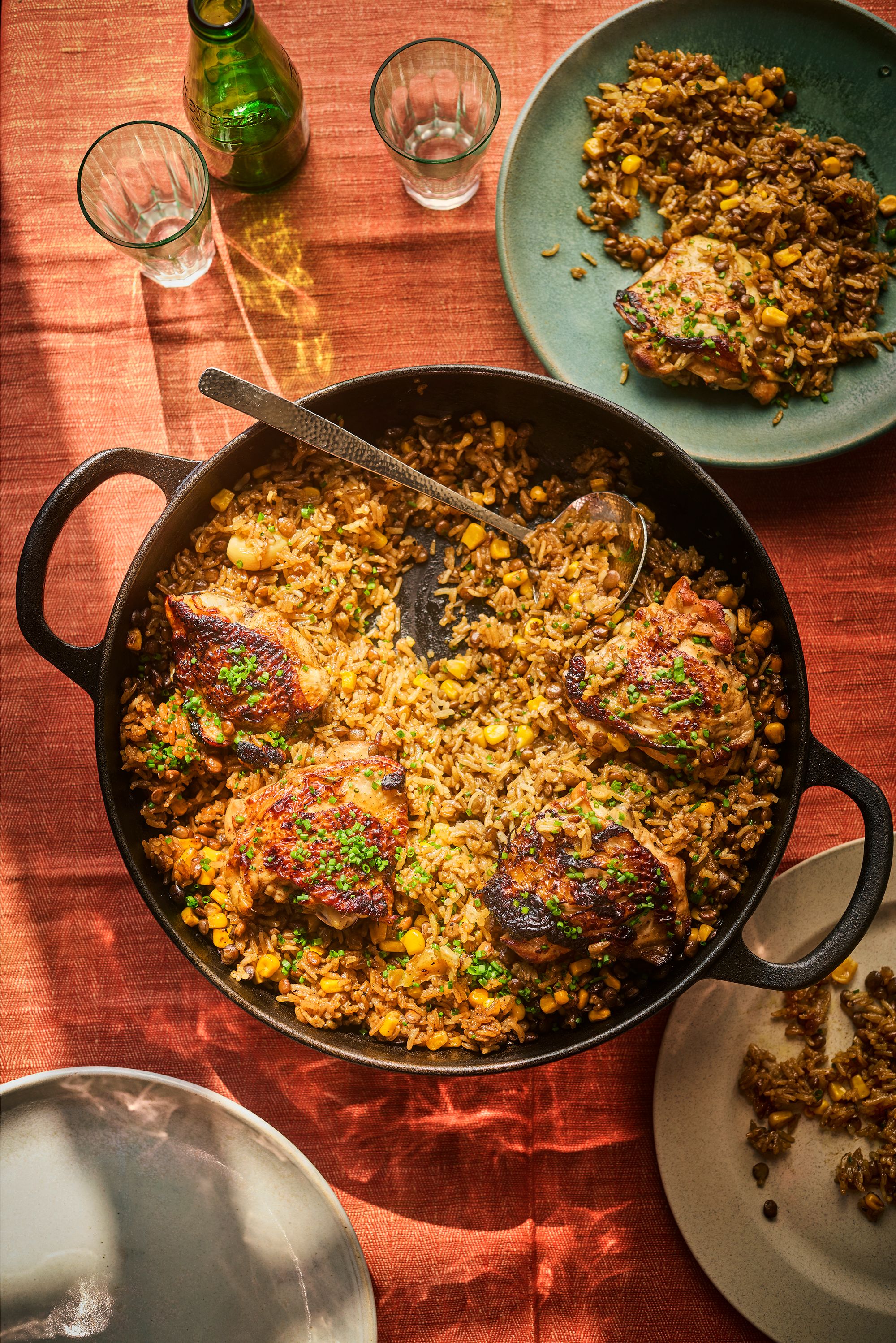 A one-pan proof of Coombes’ philosophy – properly cooked rice doing as much work as the chicken itself