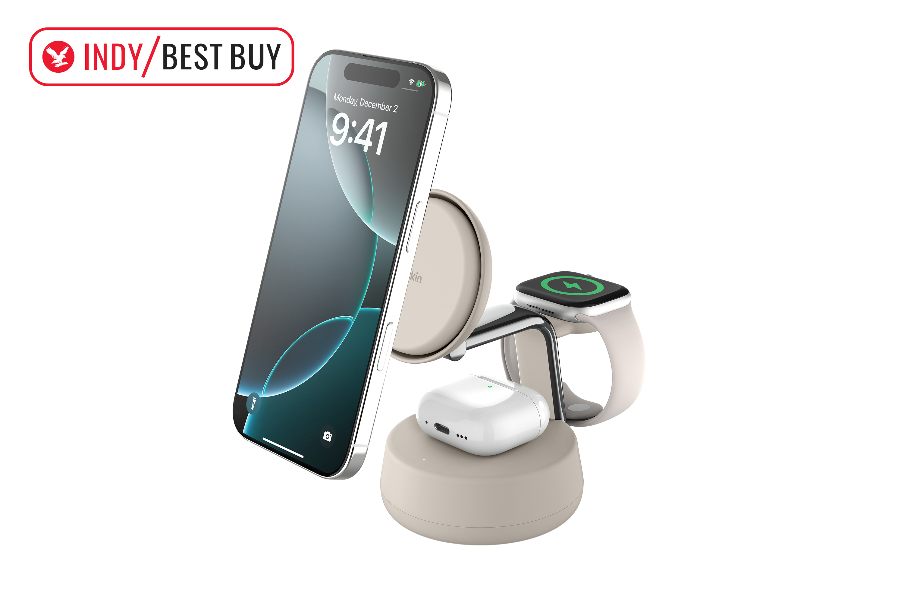 best wireless charger indybest review Belkin 3-in-1 magnetic charging dock