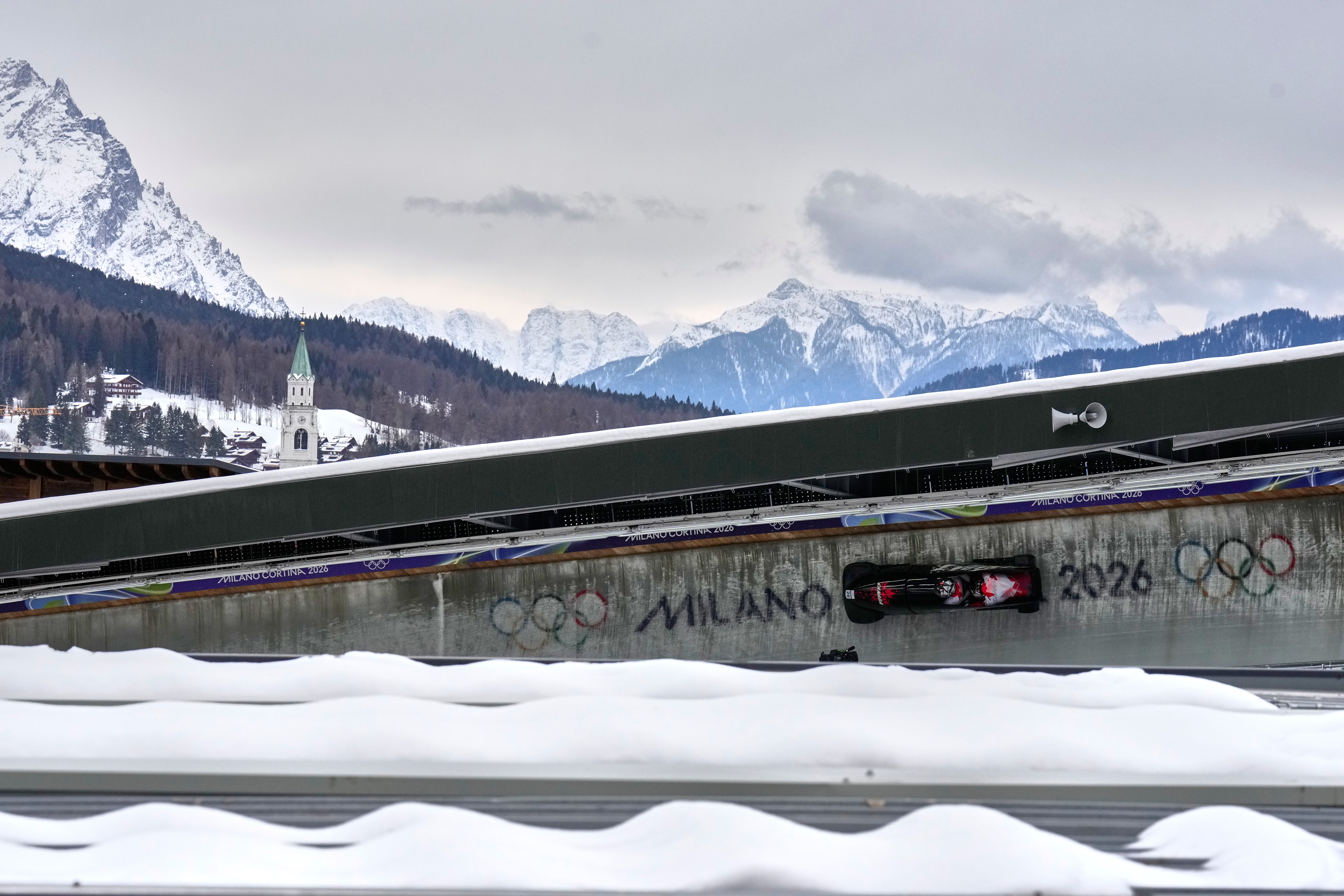 APTOPIX Milan Cortina Olympics Bobsled