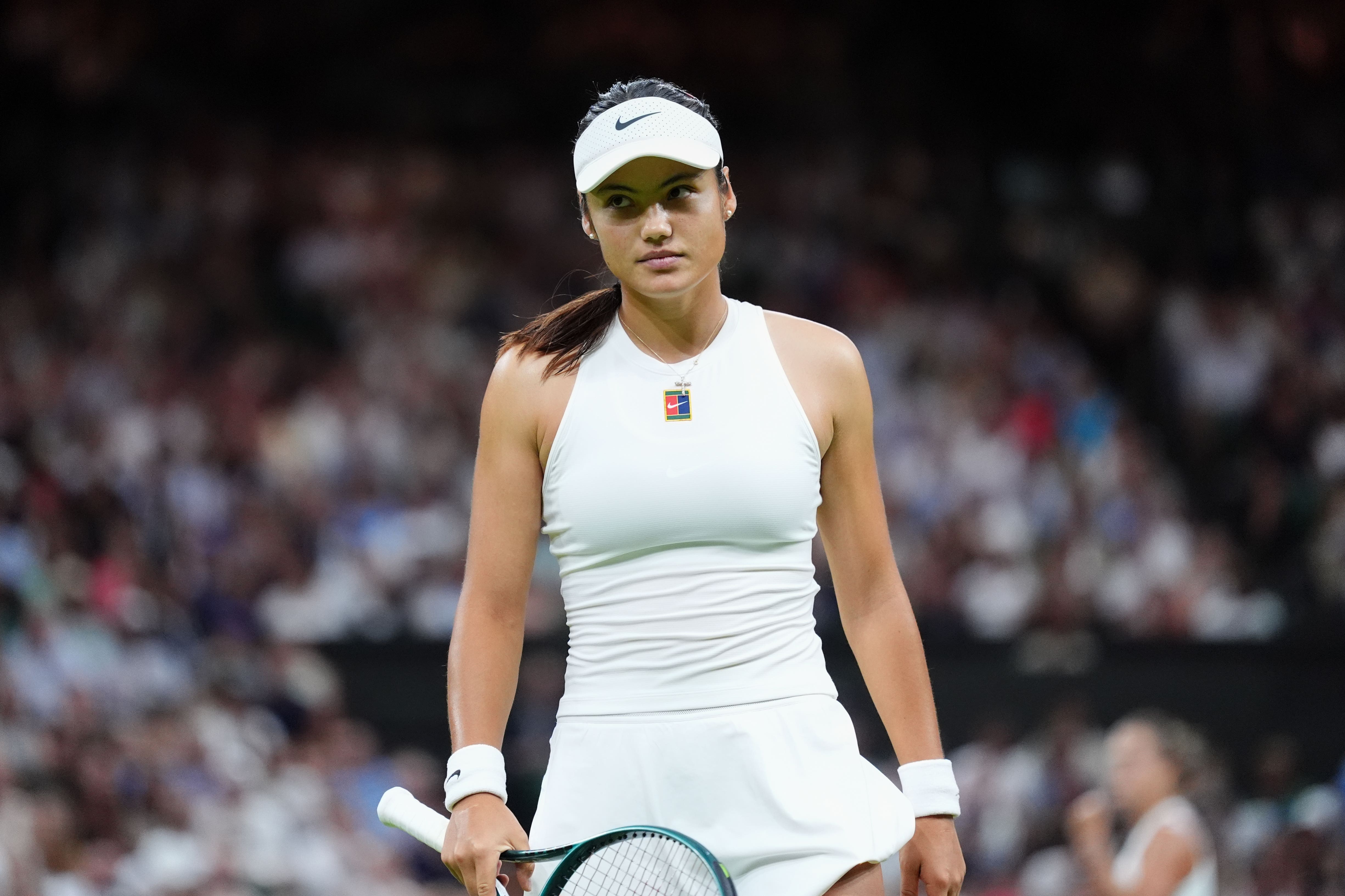 Emma Raducanu bowed out of the Dubai Tennis Championships in the opening round (Adam Davy/PA)