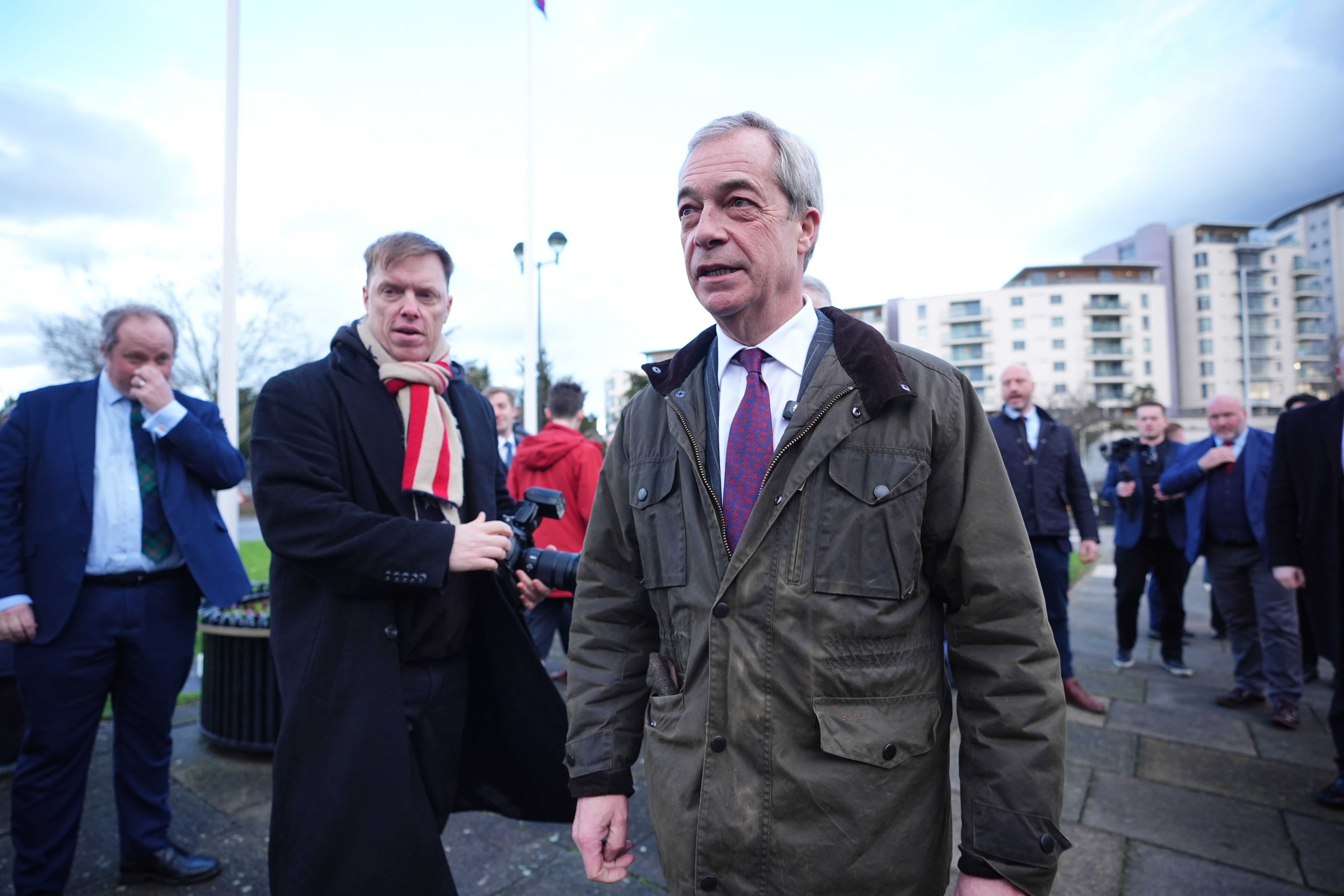 Hexit: Reform UK leader Nigel Farage at Havering Town Hall