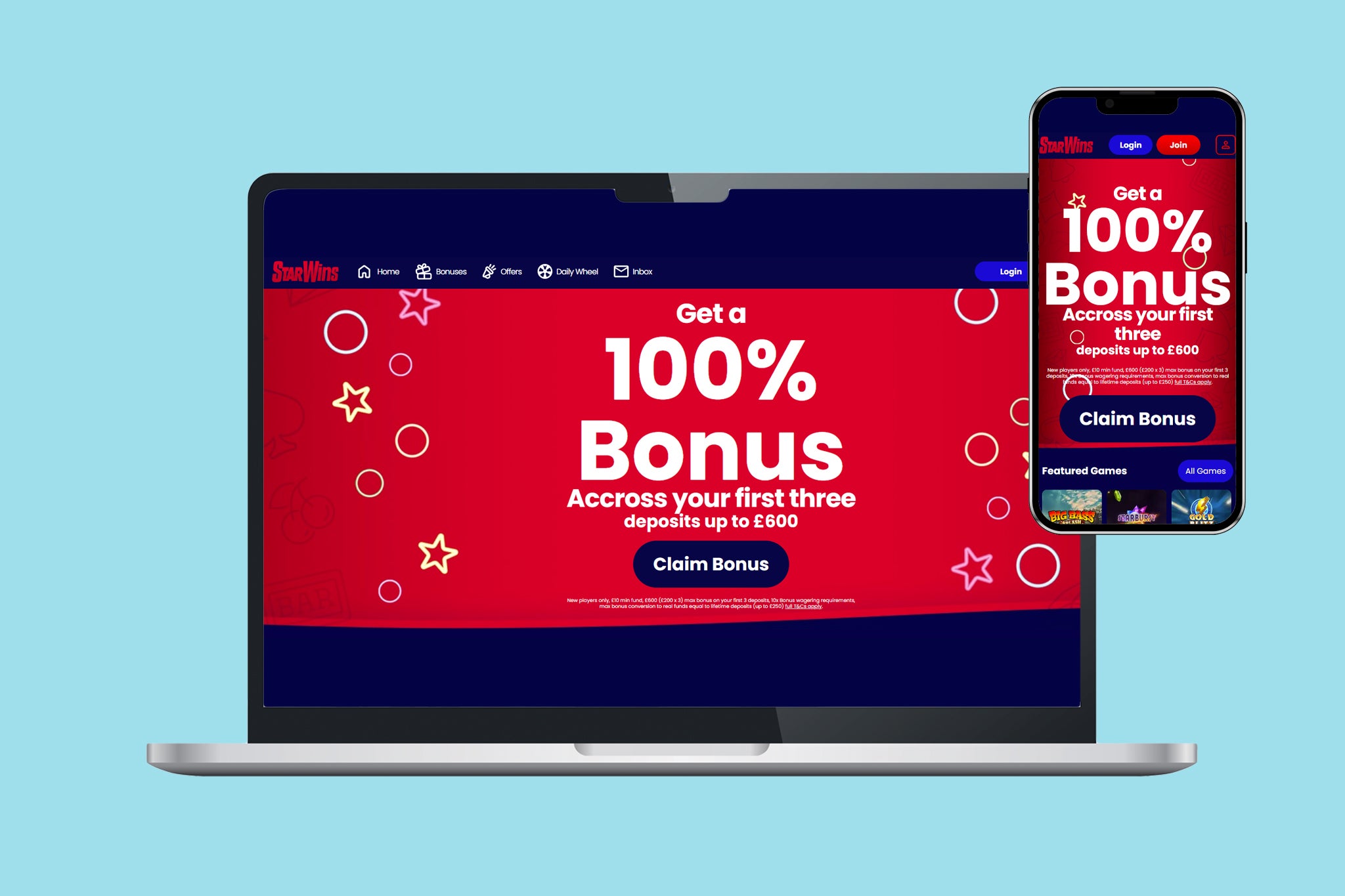 The Star Wins sign up offer is only suitable for high rollers