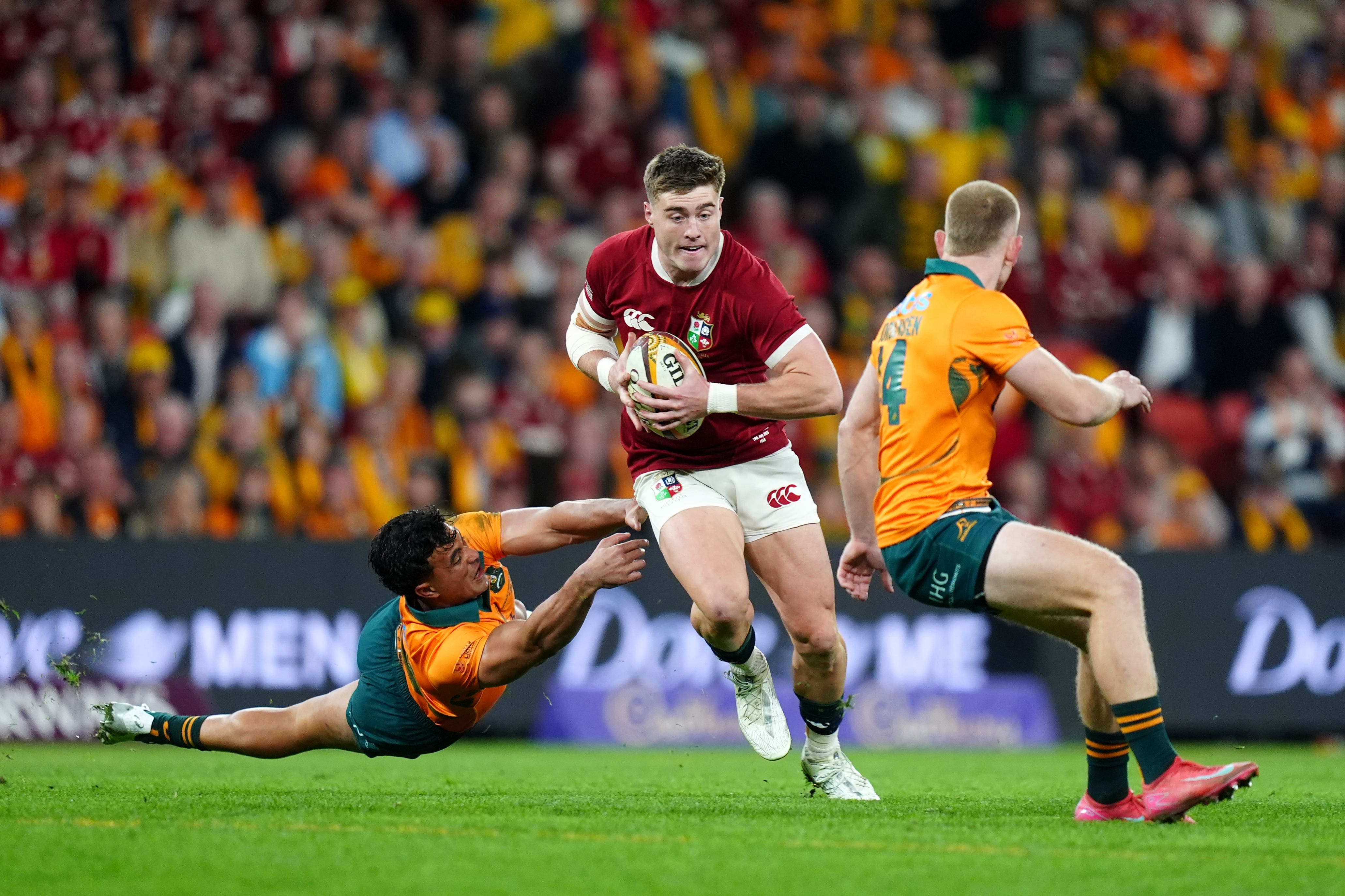 Tommy Freeman started all three Tests on the Lions tour to Australia (David Davies/PA)