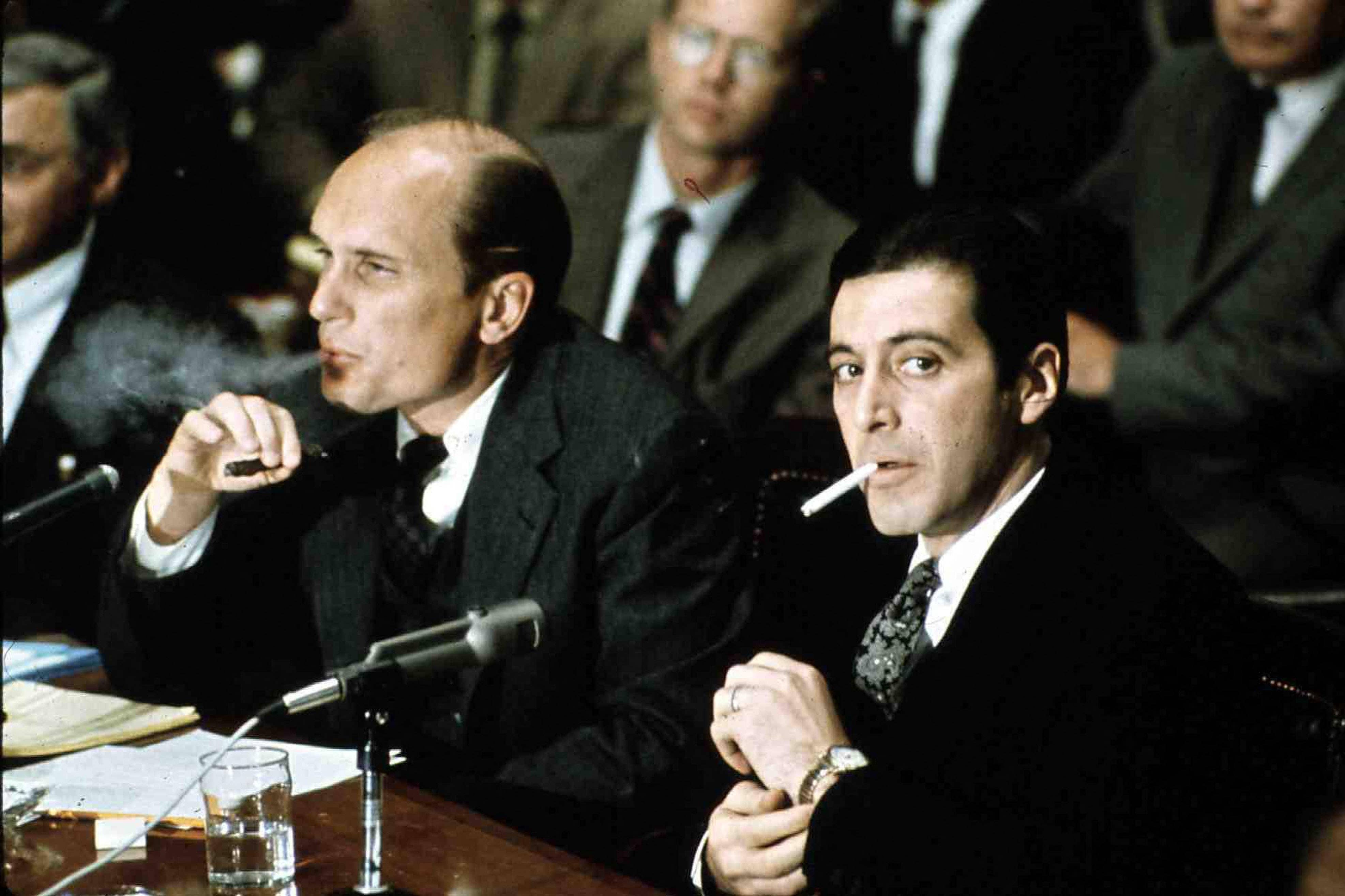 Robert Duvall and Al Pacino starred together in the Godfather and its sequel (Alamy/PA)