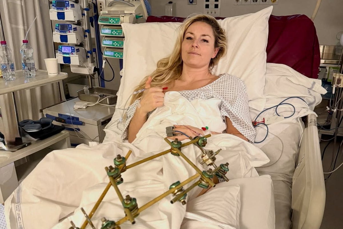 Lindsey Vonn says doctor saved her leg from amputation as she leaves hospital following Olympic crash