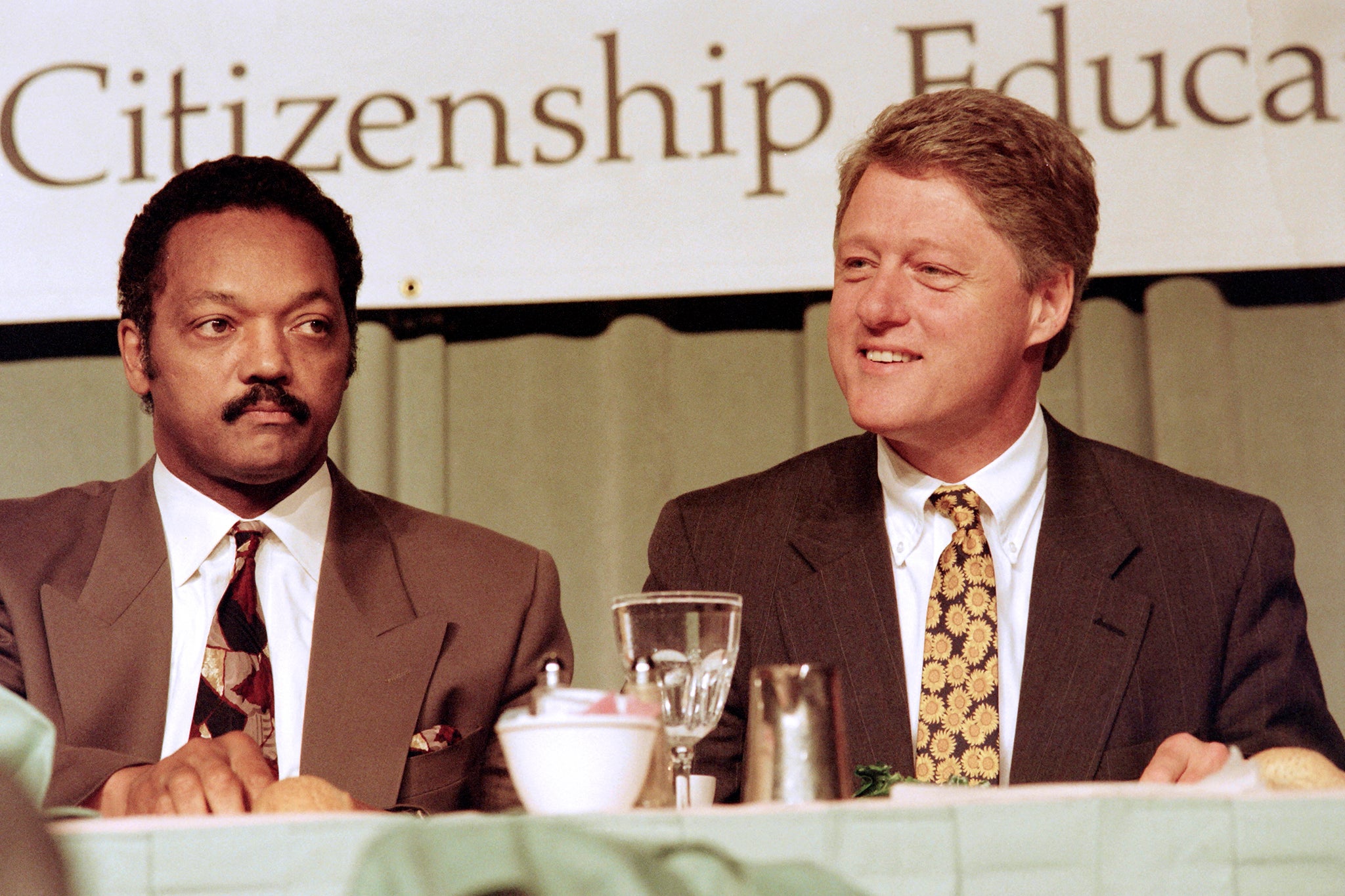Jackson with Bill Clinton in 1992
