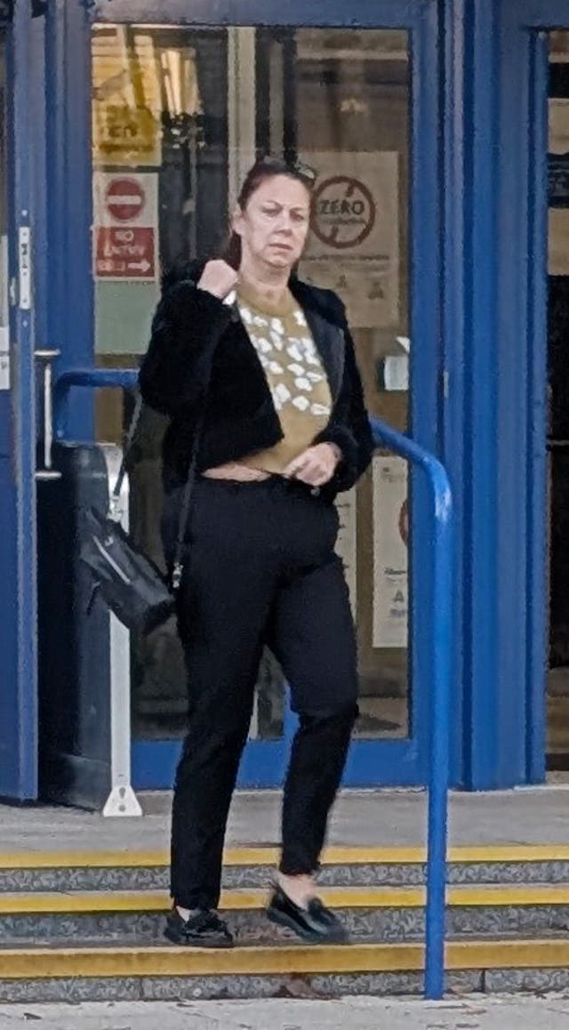 <p>Leanne Underhill outside Poole Magistrates' Court</p>