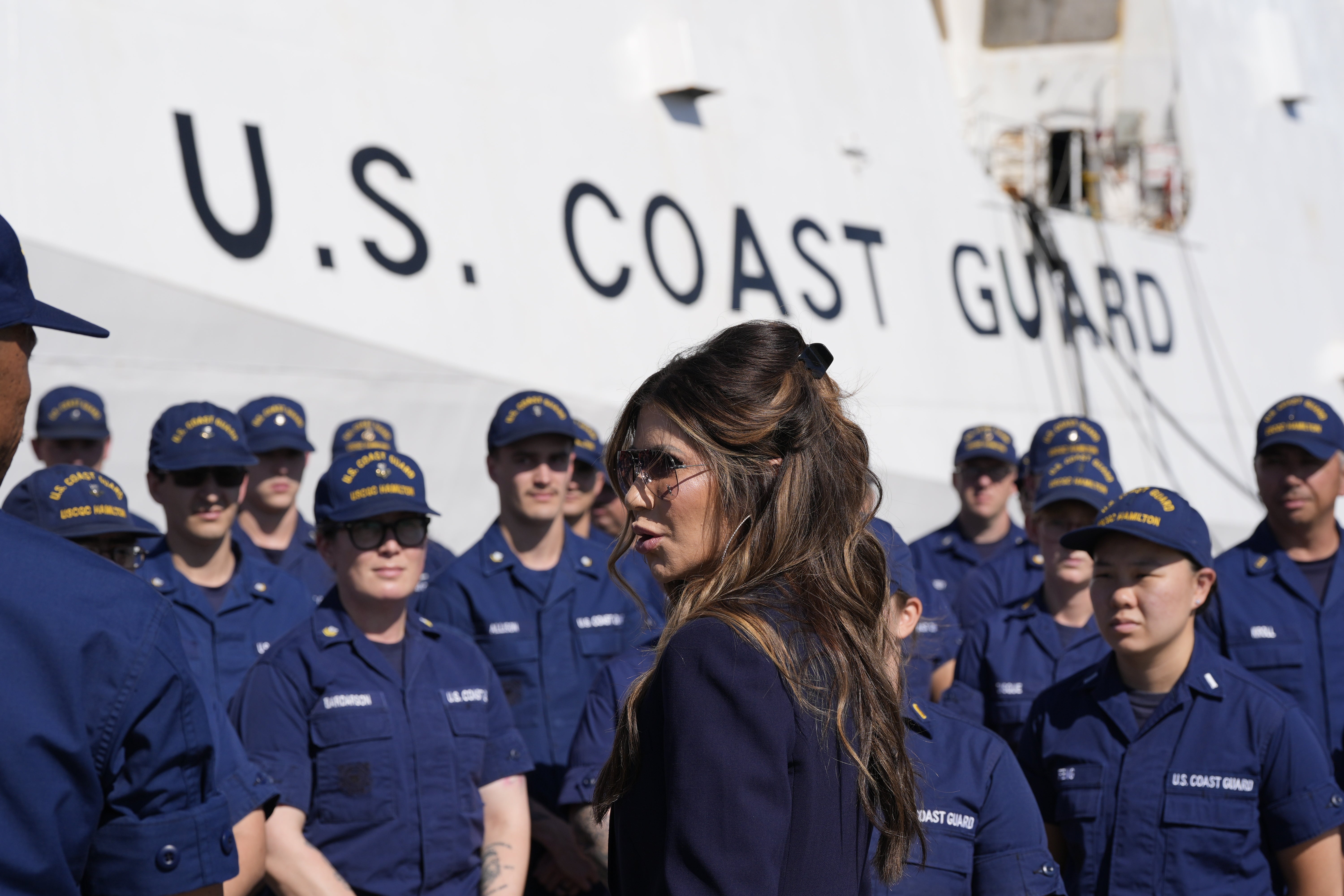 Kristi Noem is using Coast Guard aircraft for migrant deportations irking branch’s top brass: report