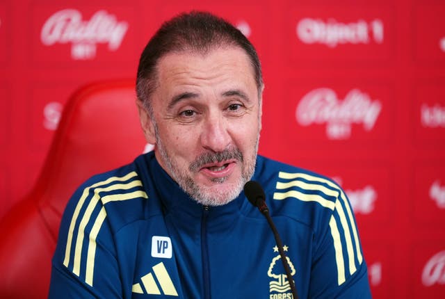 <p>Vitor Pereira at his first press conference with Nottingham Forest</p>