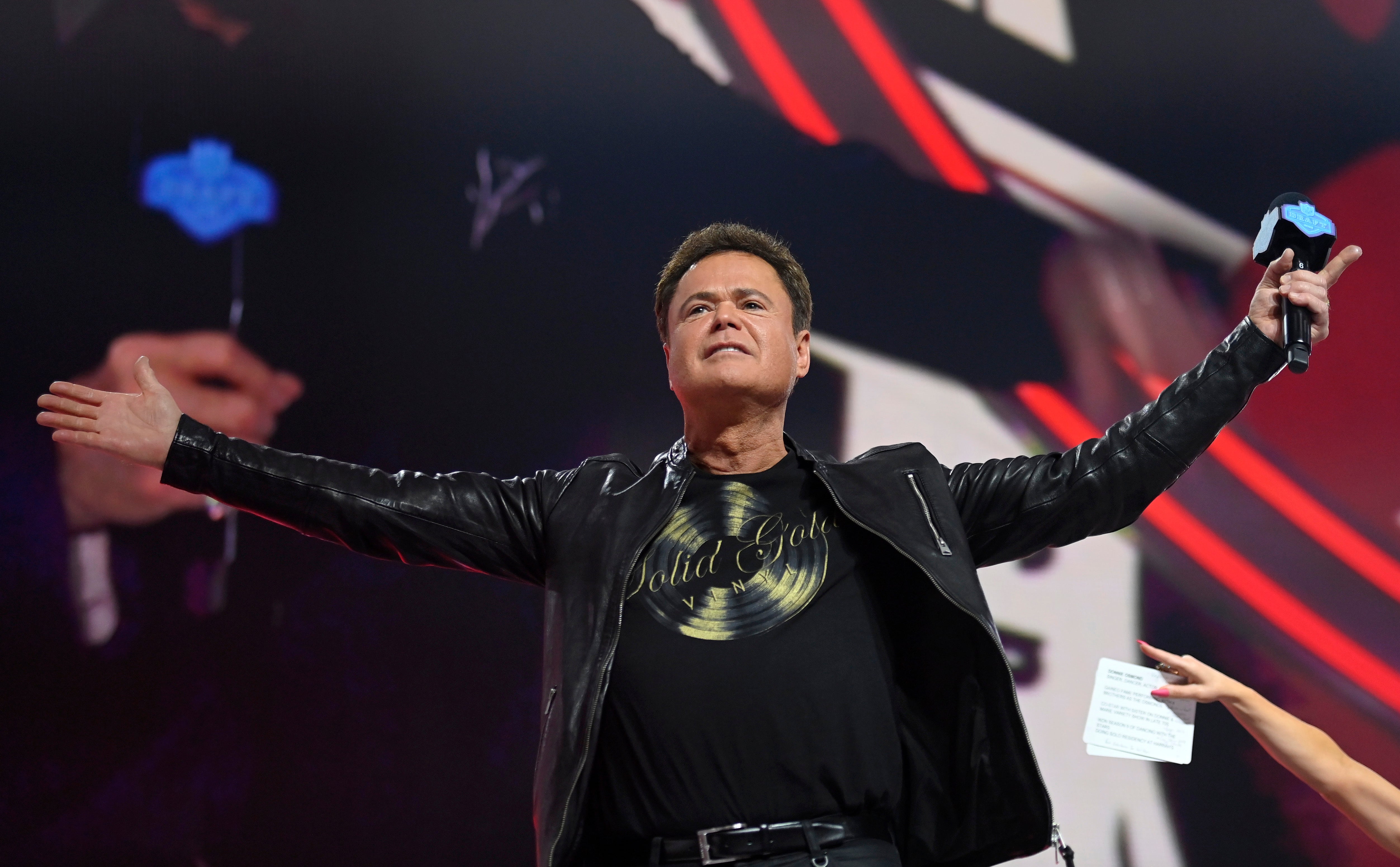 <p>Donny Osmond and a Las Vegas casino are being sued by a tourist, who says she was struck in the head by a ‘Donny Ball’</p>
