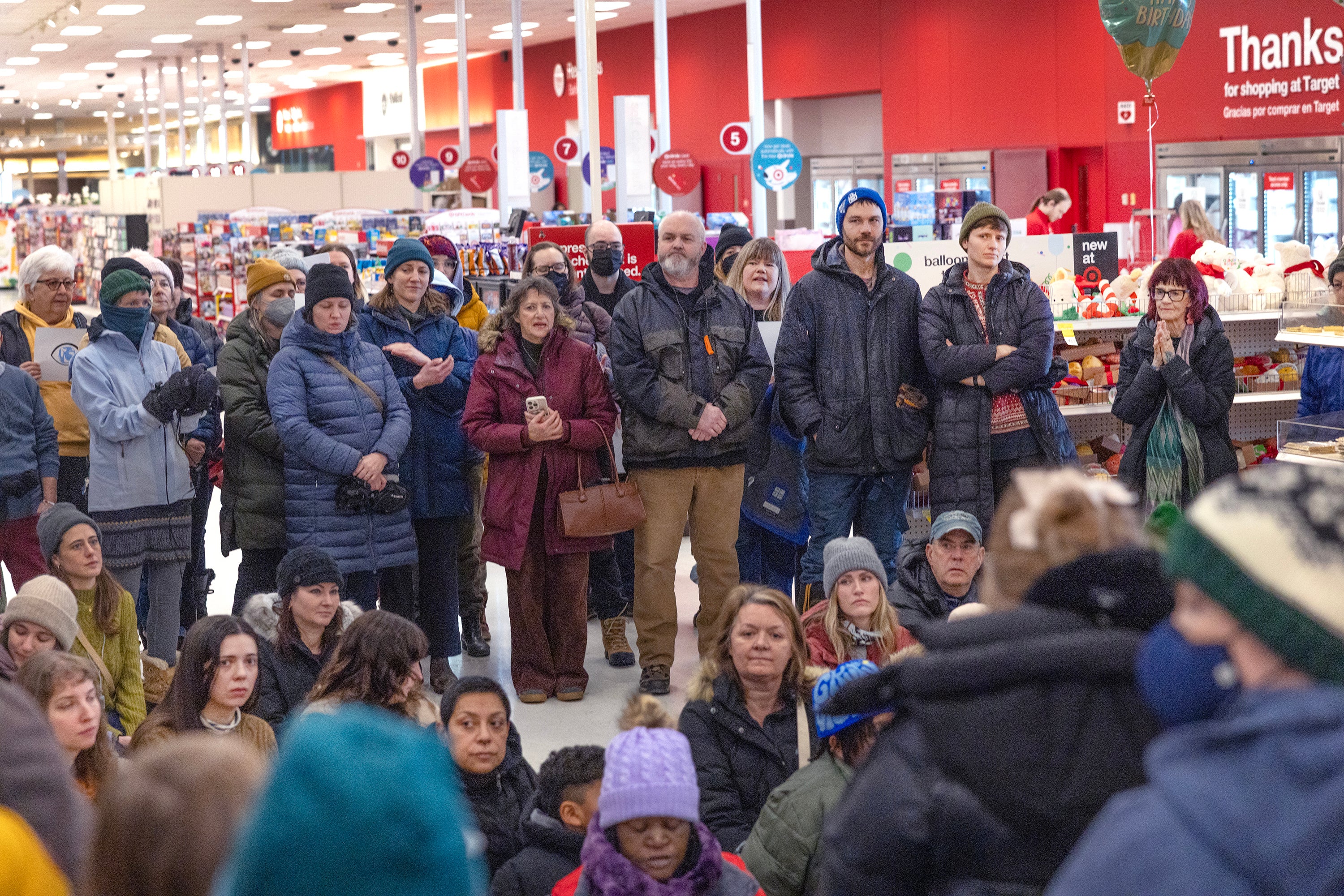 Last month, anti-ICE demonstrators staged a sit-in at a Target in St. Paul, Minnesota