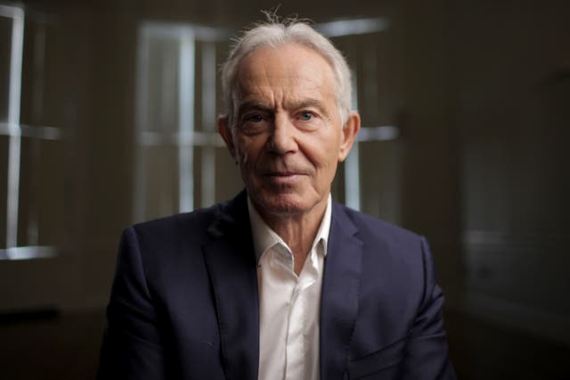 <p>Former prime minister Tony Blair</p>