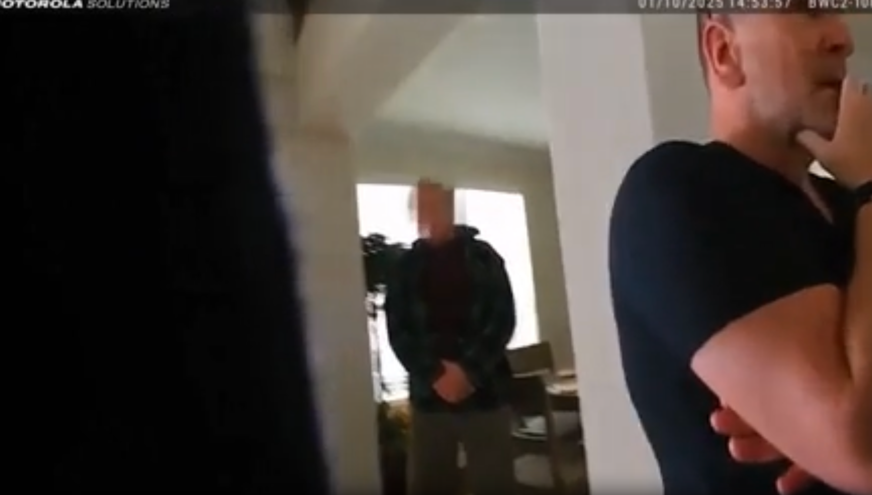 Body cam footage showed Lucy’s father telling police in Texas what had happened in the moments leading up to the shooting