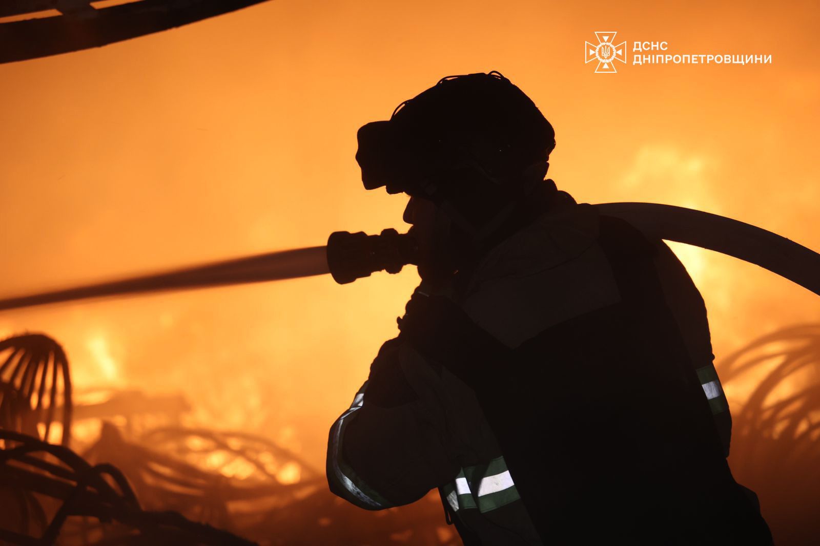 Firefighters put out fires on Tuesday morning