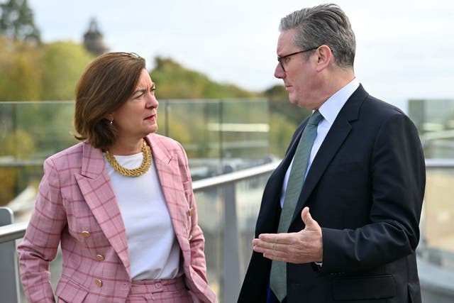 Prime Minister Sir Keir Starmer with Wales’s First Minister Baroness Eluned Morgan in 2024 (Andy Buchanan/PA)