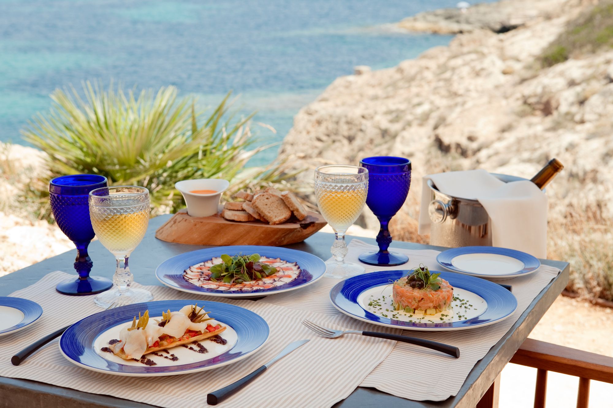 The tasing menu at the main restaurant is full of local flavours