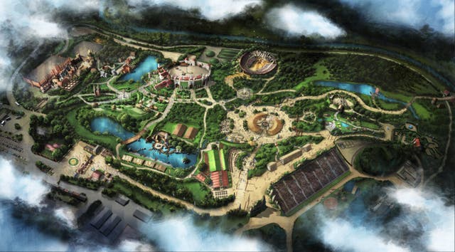 <p>An artist impression of what the park, Kynren – The Storied Lands, will look like</p>