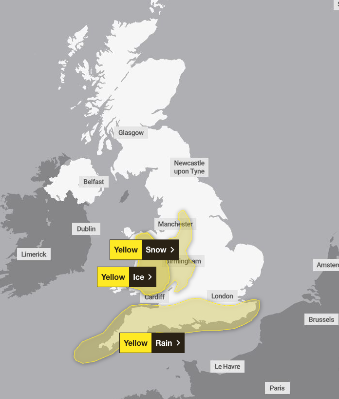 A number of weather warnings remain in place on Thursday