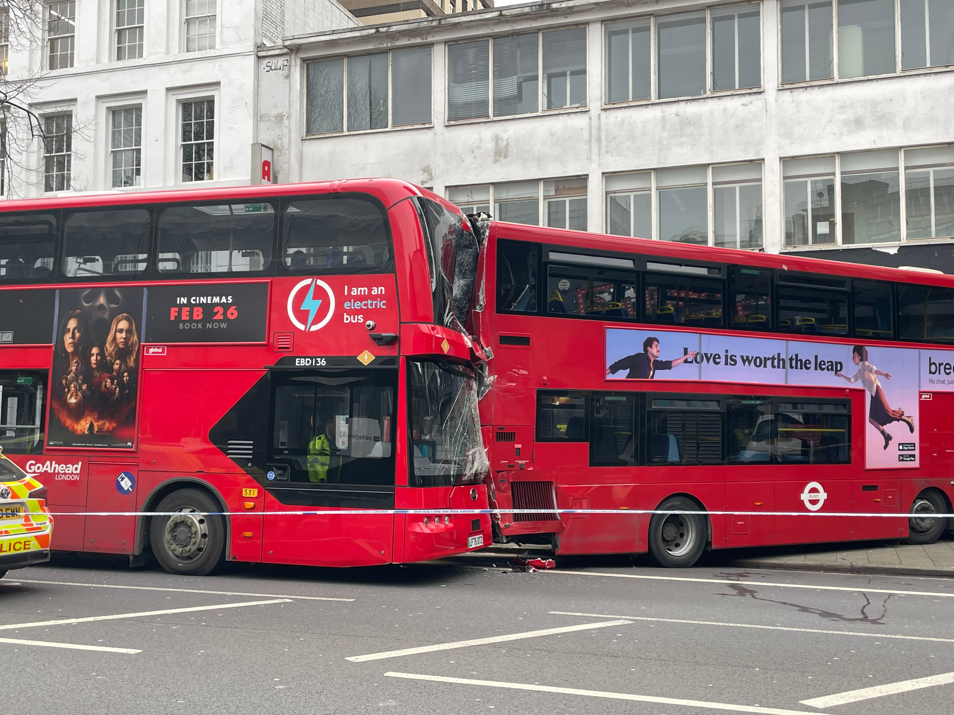 Six injured after two double-decker buses crash in London – UK Times