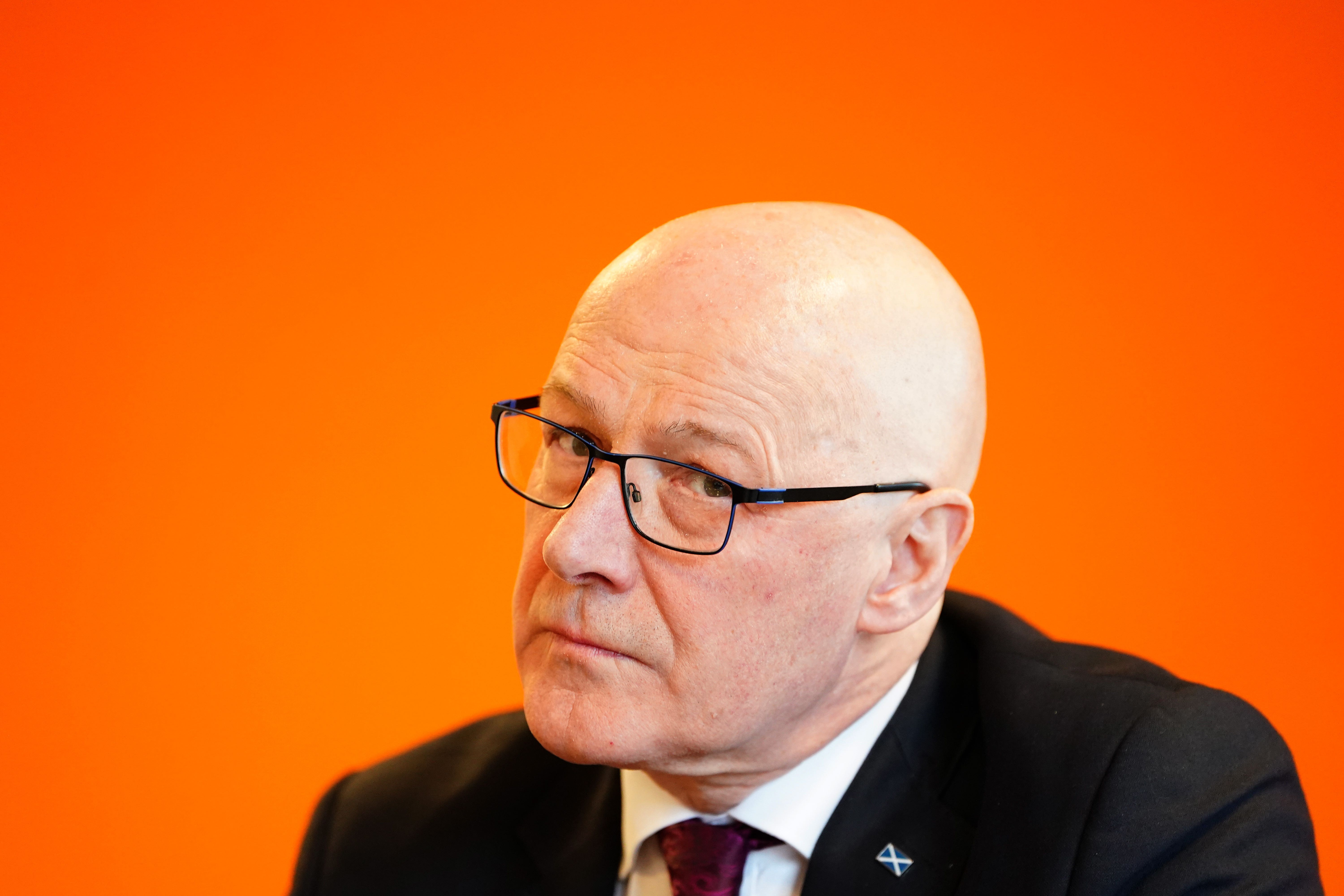 John Swinney was emailed details of the charge against Peter Murrell before it was made public (Peter Summers/PA)