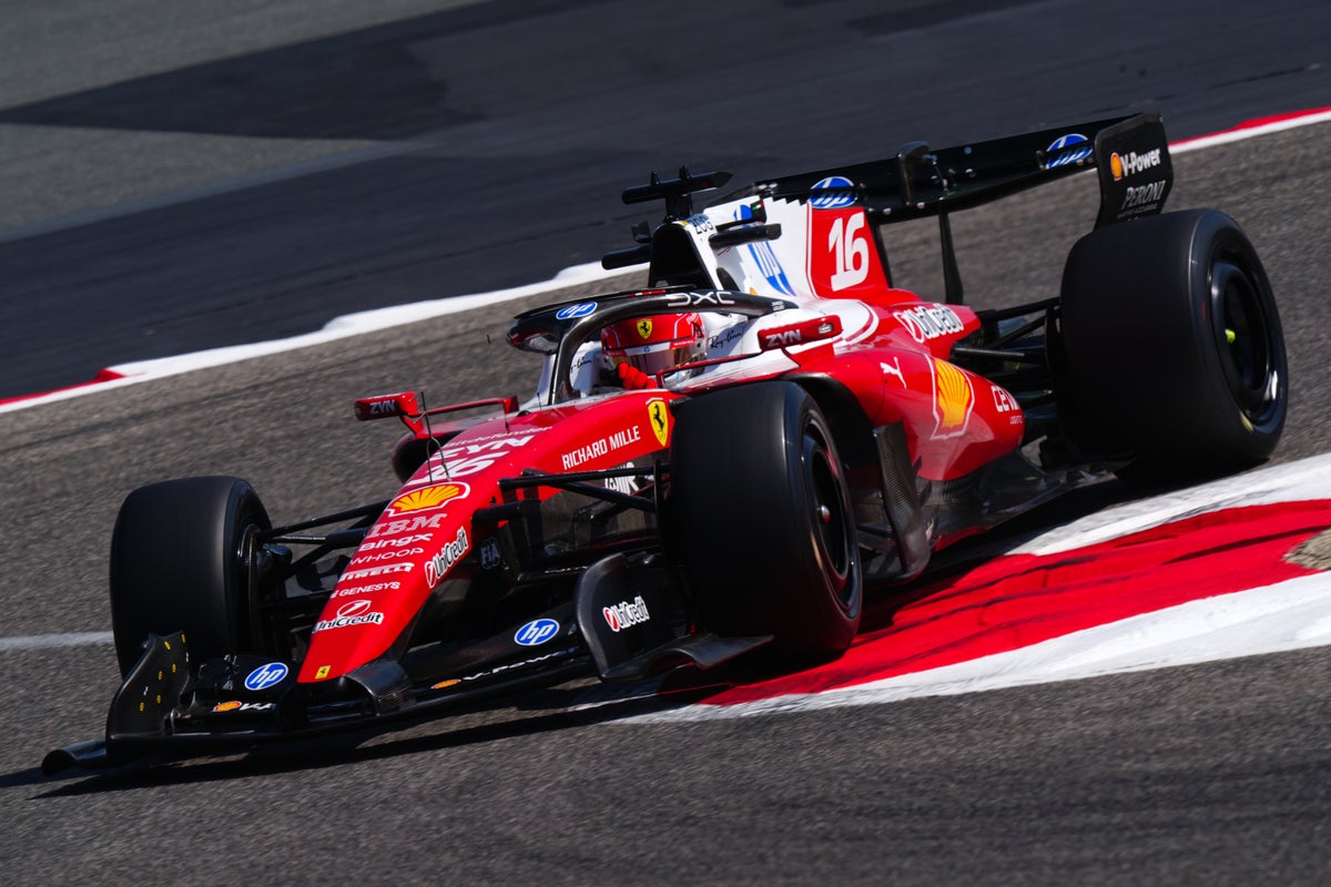 F1 testing 2026 live: Charles Leclerc quickest for Ferrari on final day in Bahrain