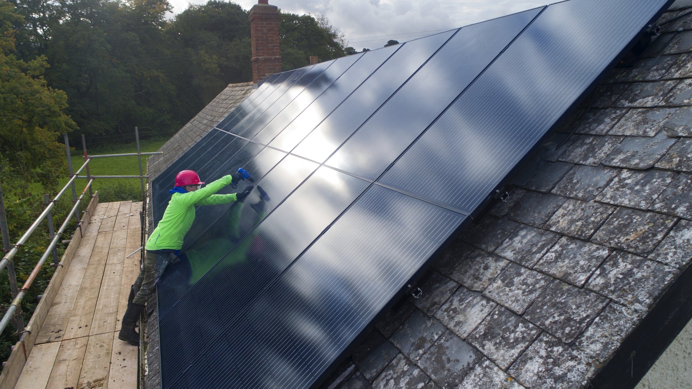 The family found having solar panels and a battery introduced a more deliberate approach to energy use