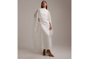 Asos Design cape detail maxi wedding dress