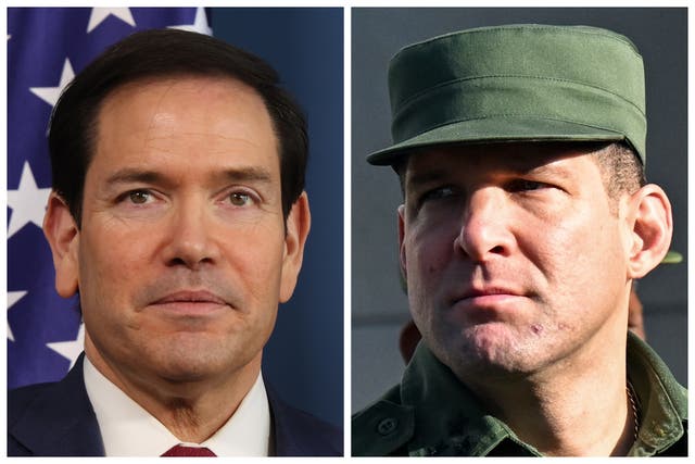 <p>Rubio (left) has engaged in backchannel discussions with Raul Guillermo Rodriguez Castro (right), the grandson of Raúl Castro</p>