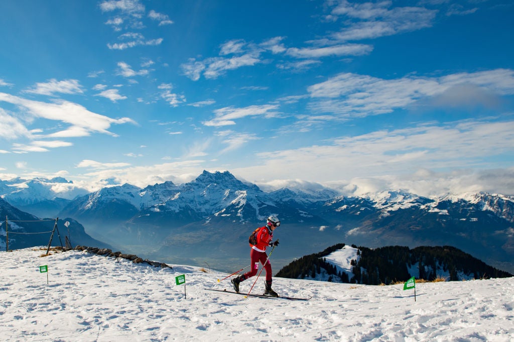 Other sections involve 'bootpacking' across the flat, carrying skis