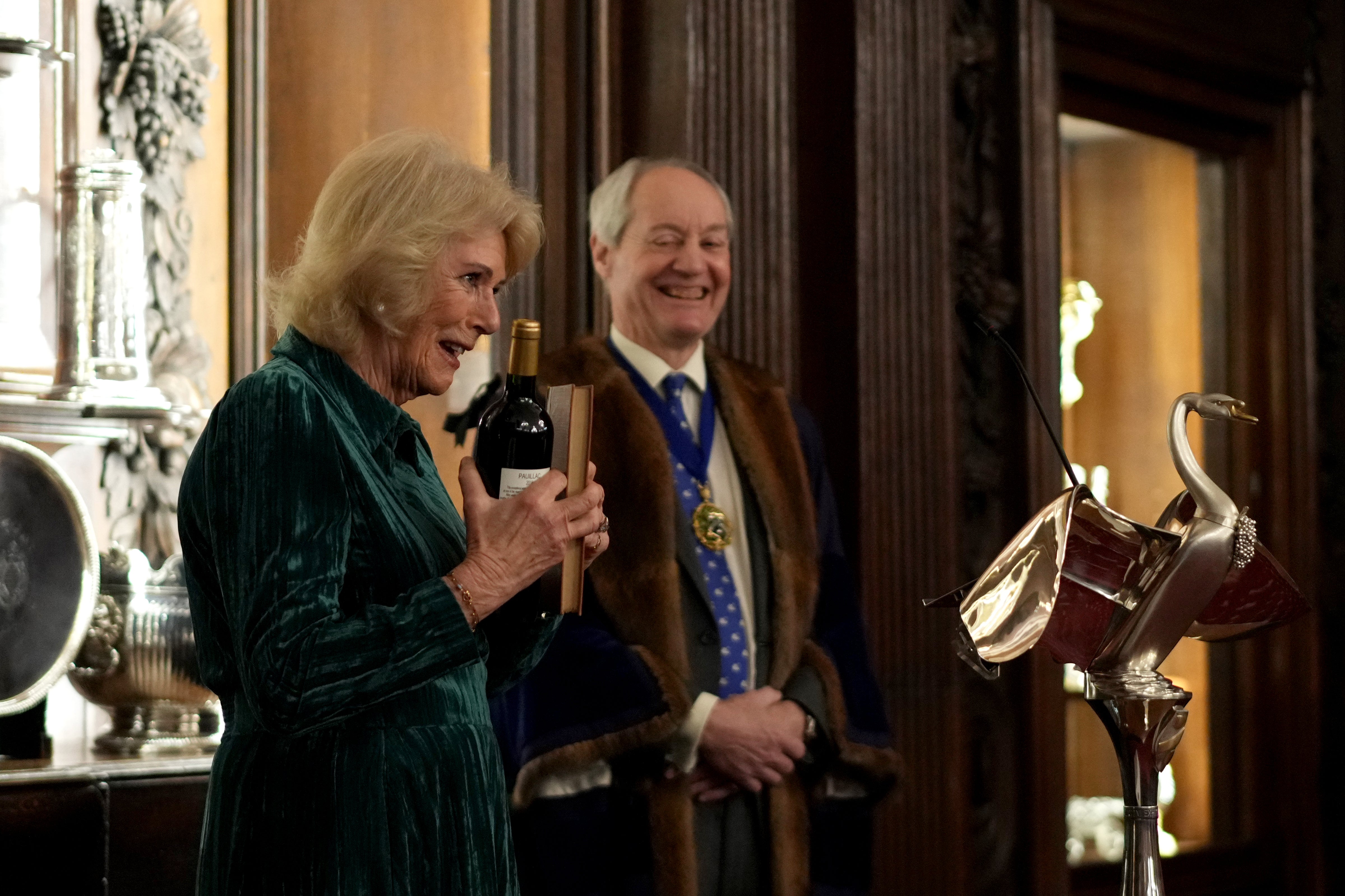 Her last visit to Vintners’ Hall was in 2017, when she became a liveryman as the Duchess of Cornwall