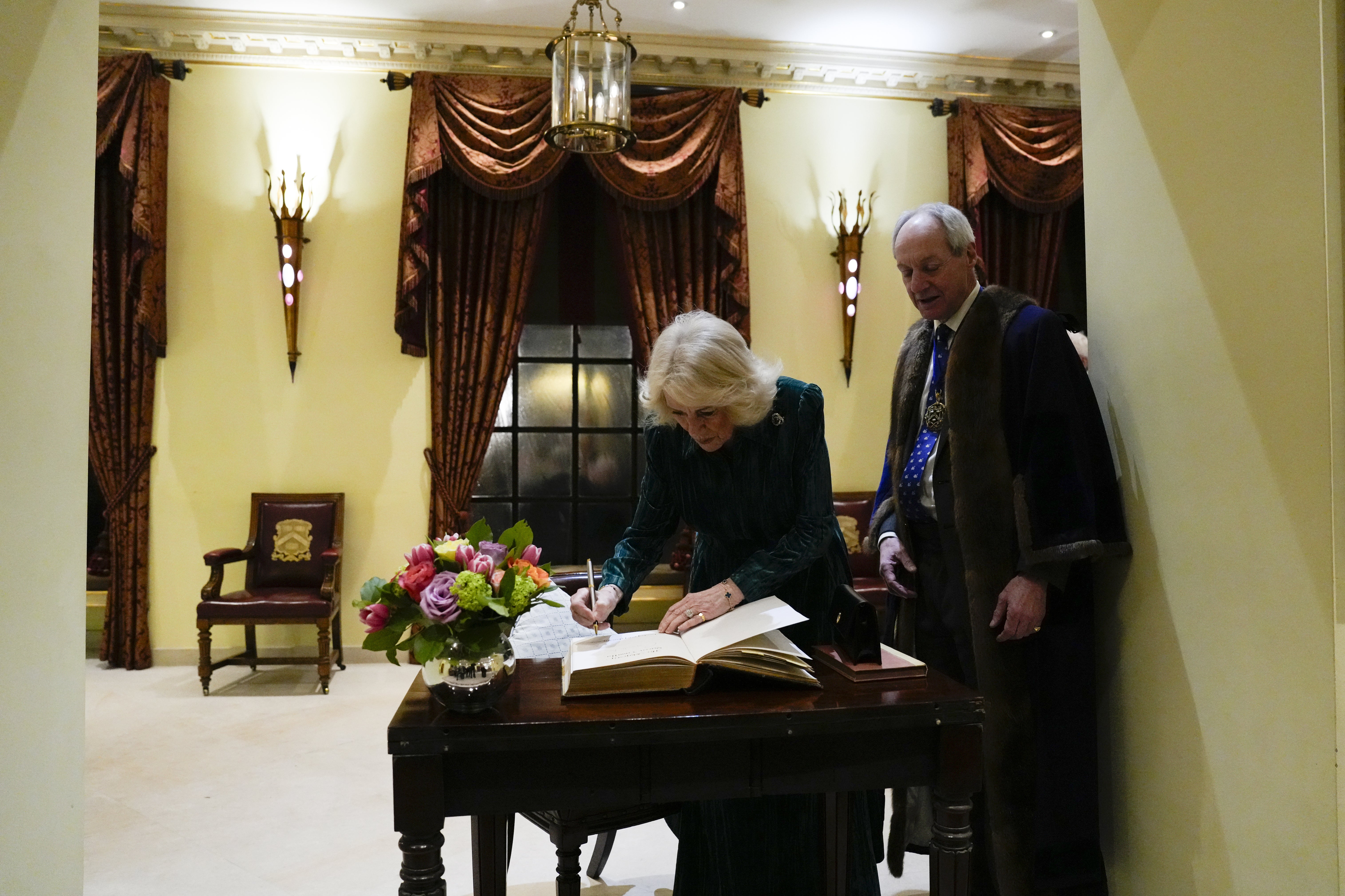 Her last visit to Vintners’ Hall was in 2017, when she became a liveryman as the Duchess of Cornwall