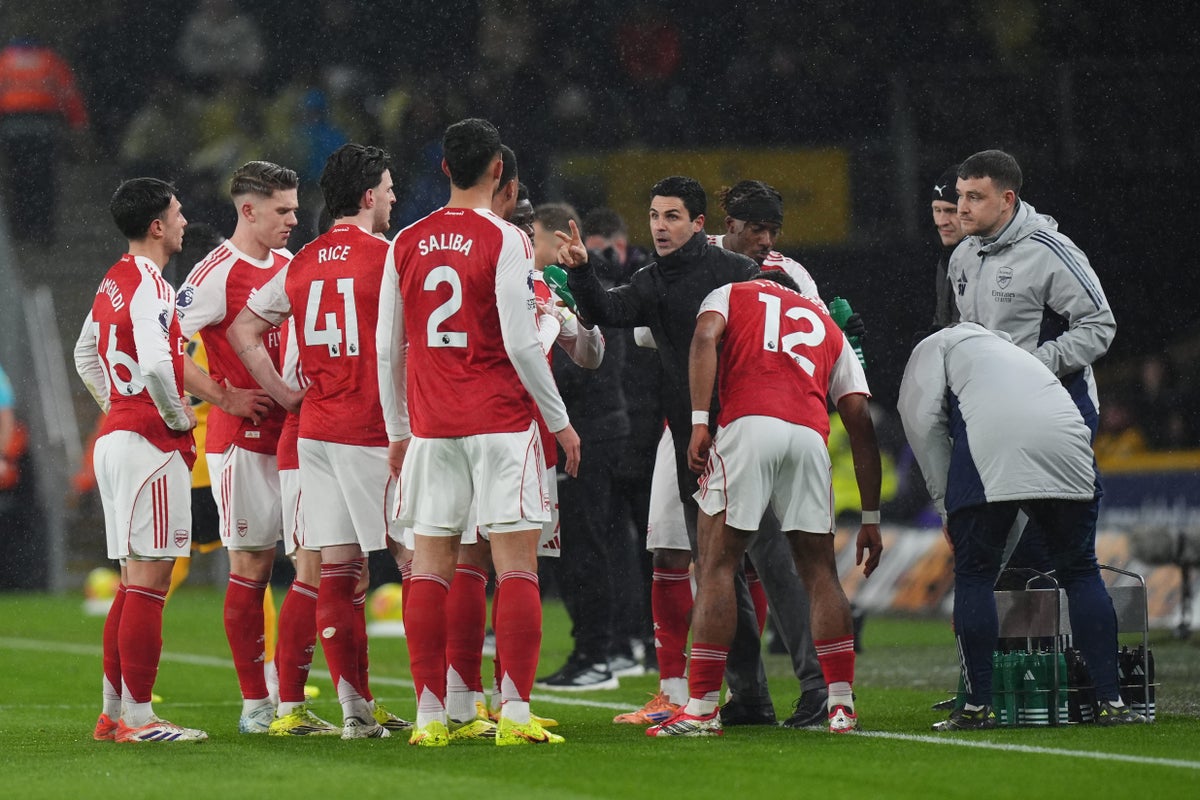 Mikel Arteta says Arsenal sticking together after Wolves draw dents title hopes